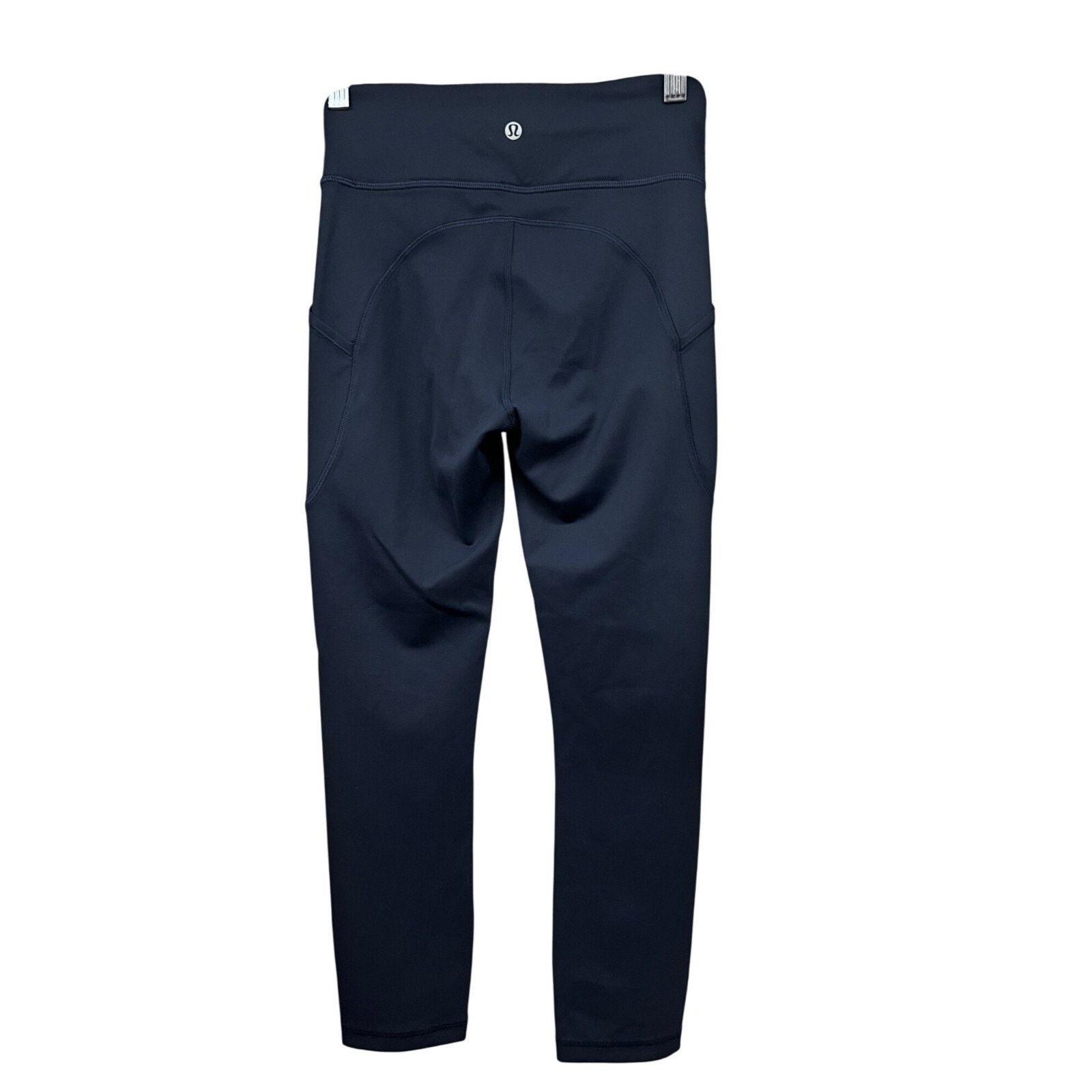 Lululemon Lululemon Invigorate Blue Yoga Crop Leggings Sz 4 Pockets Size 27" / US 4 / IT 40 - 7 Thumbnail