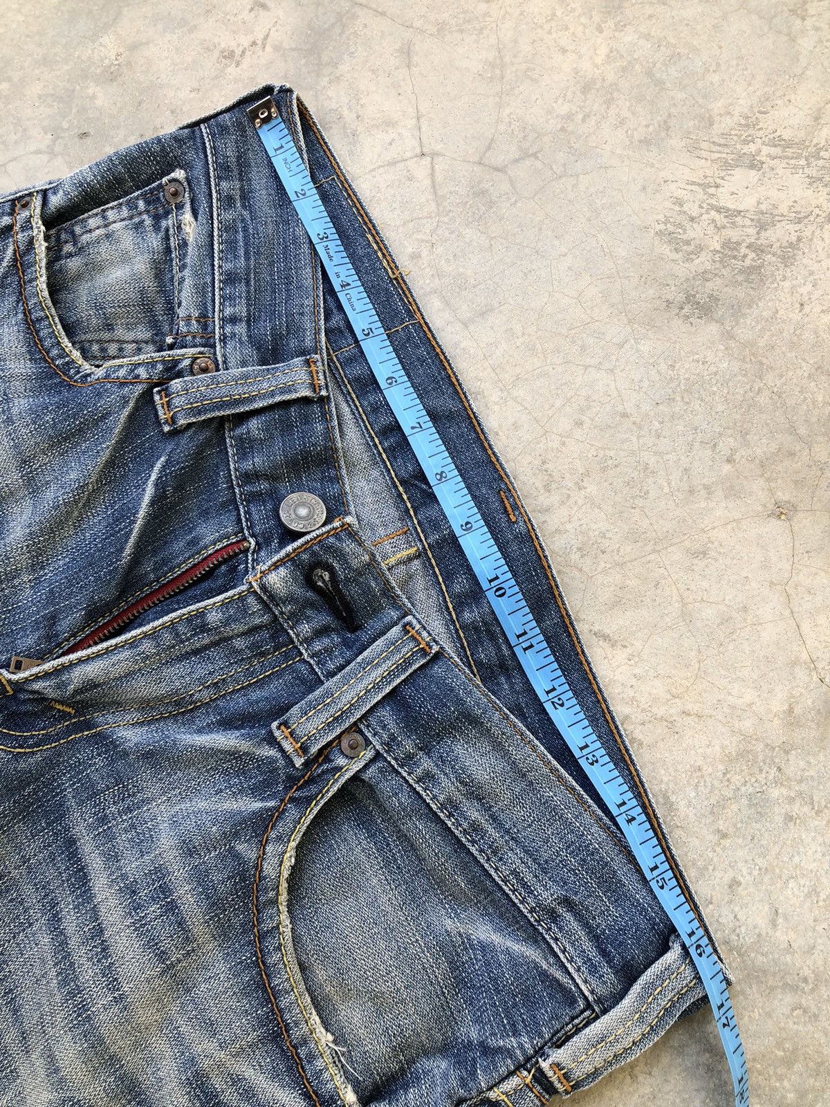 Le Grande Bleu (L.G.B.) Levis JAPAN With Side Pocket Flare Distressed Denim Size US 32 / EU 48 - 21 Thumbnail