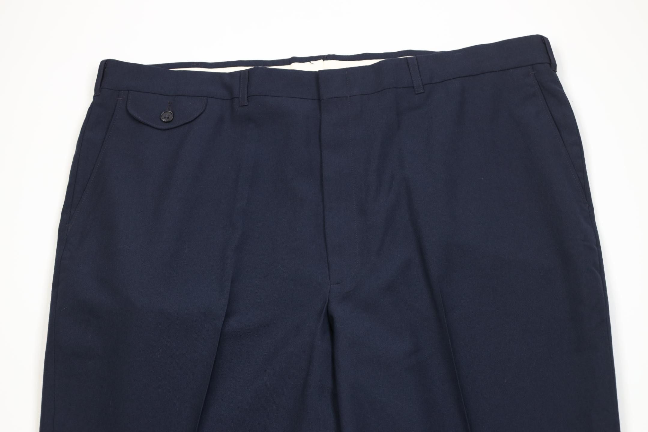 Vintage Vintage 90s Streetwear Flared Wide Leg Chino Pants Navy