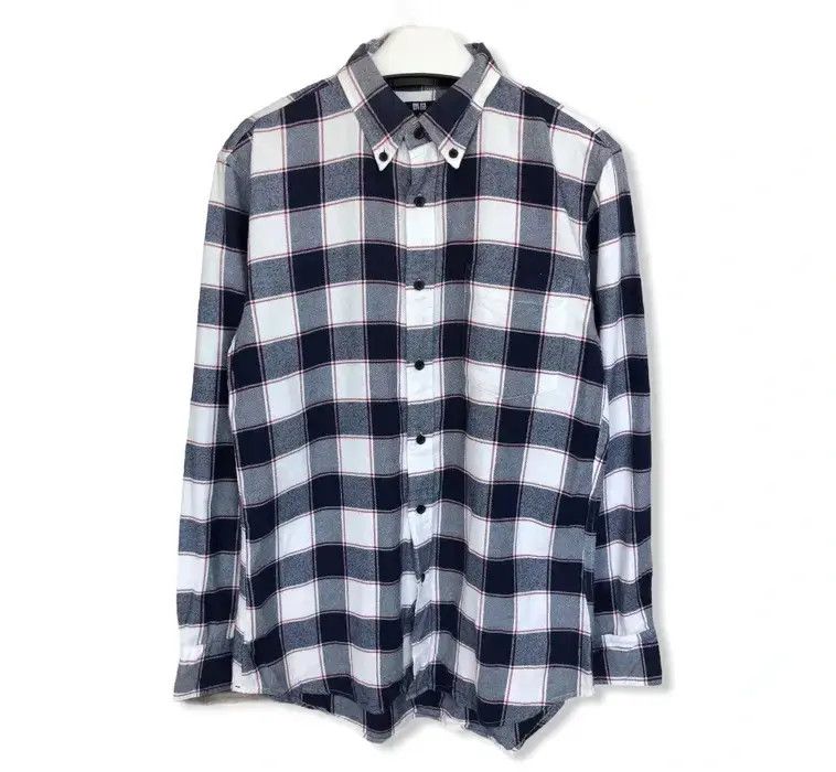 Flannel × Japanese Brand Japanese Brand Uniqlo Plaid Tartan Flannel Shirt 👕 Size US M / EU 48-50 / 2 - 1 Thumbnail