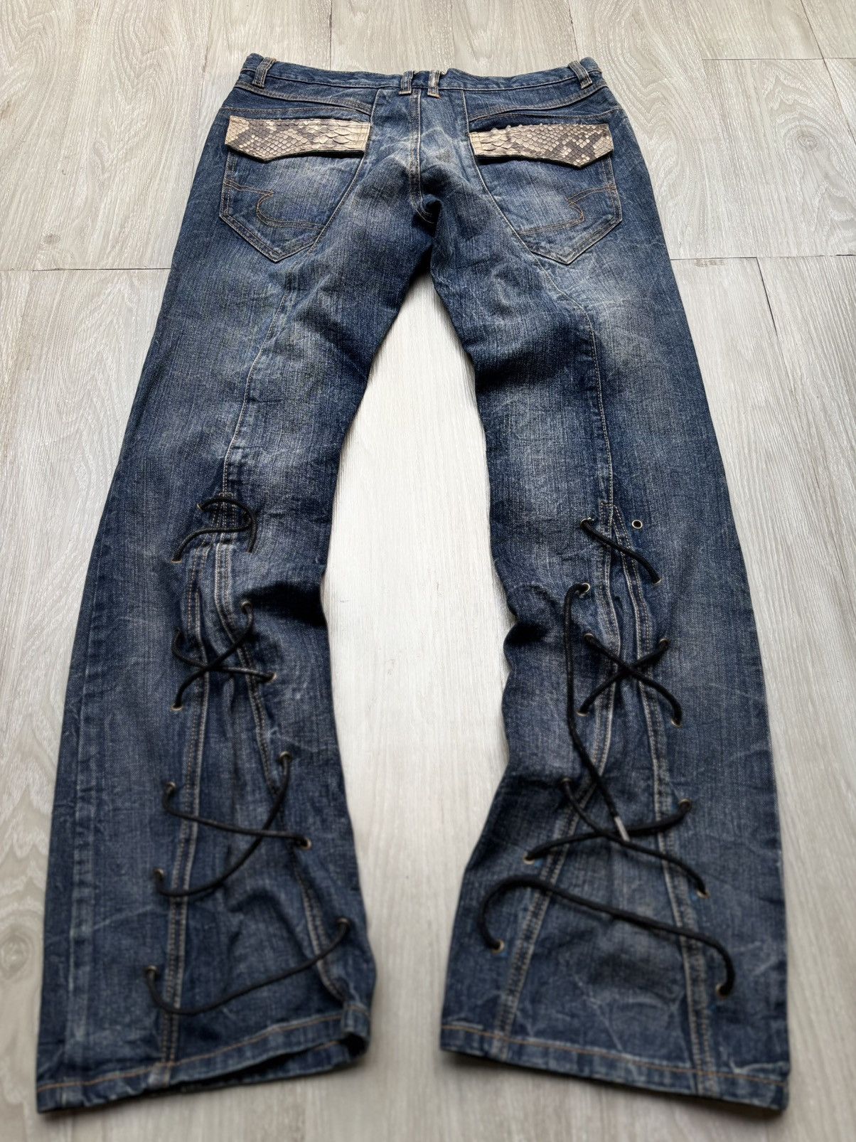 semanticdesign SEMANTIC DESIGN lace-up jeans Size US 31 - 6 Thumbnail