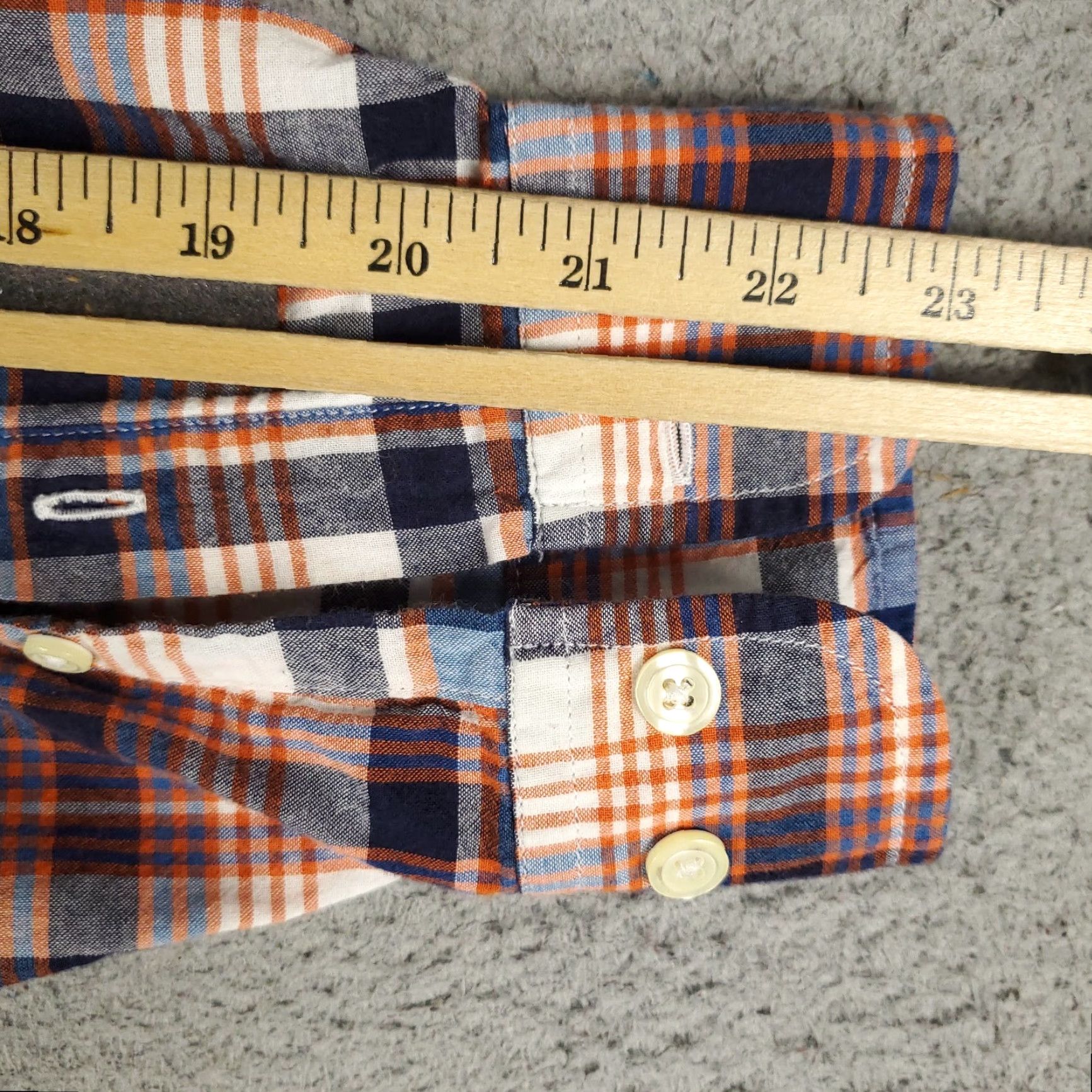 Brooks Brothers Brooks Brothers Shirt Mens Small Blue Orange Plaid Button Up Long Sleeve Casual Formal Workwear Size US S / EU 44-46 / 1 - 6 Thumbnail