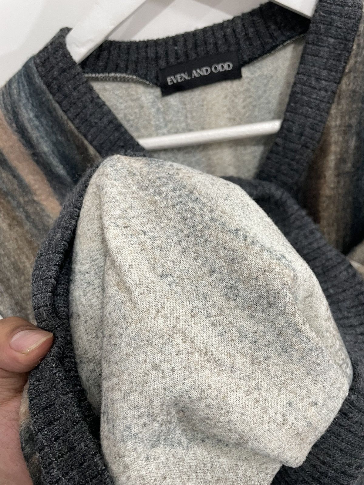 Jean Paul Gaultier Vintage even and odd knit vest mohair japan Size US L / EU 52-54 / 3 - 6 Thumbnail
