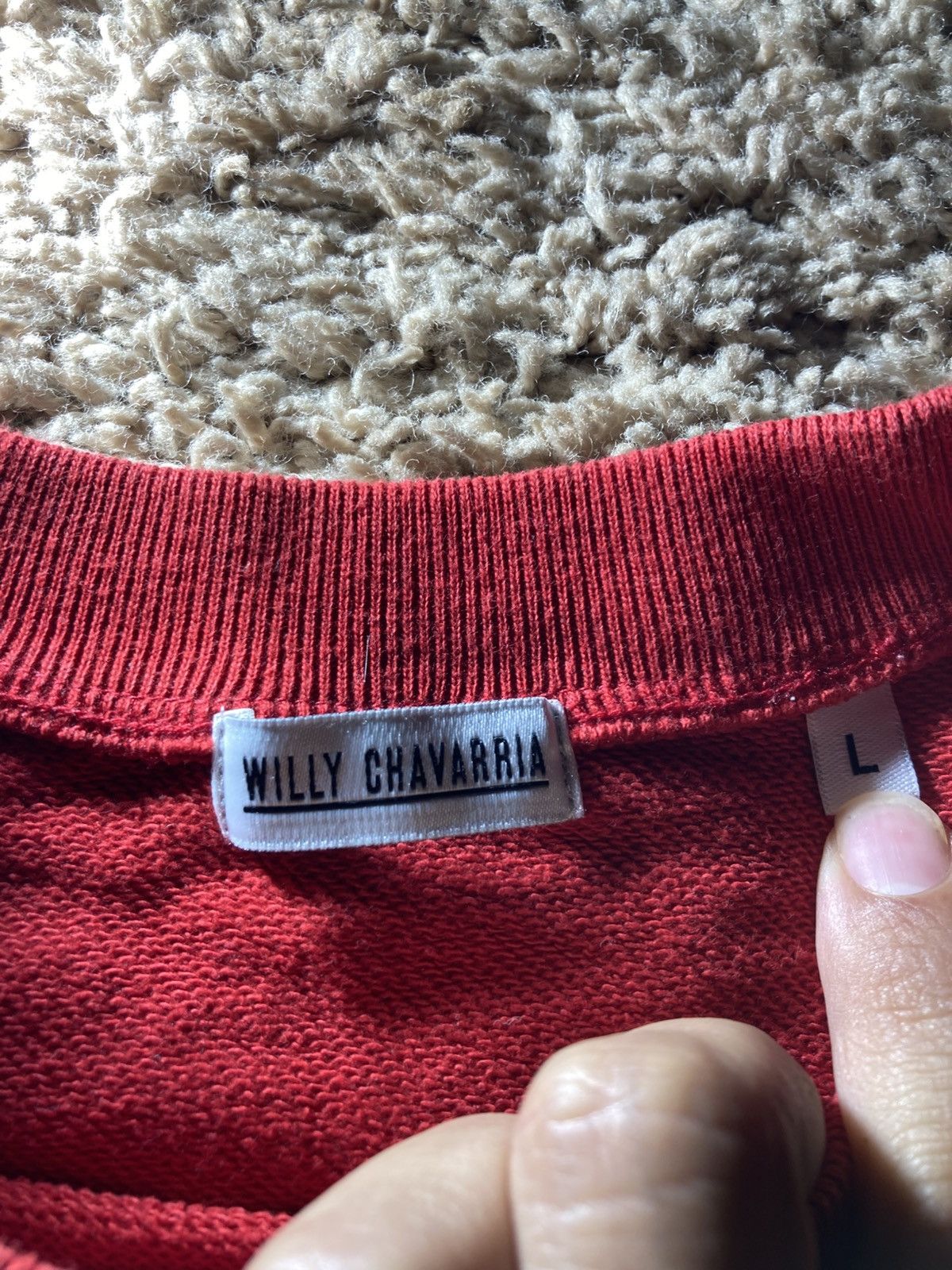 Willy Chavarria SS23 Willy Chavarria USA Reverse Logo Panel Sweatshirt 2023 Size US L / EU 52-54 / 3 - 4 Thumbnail