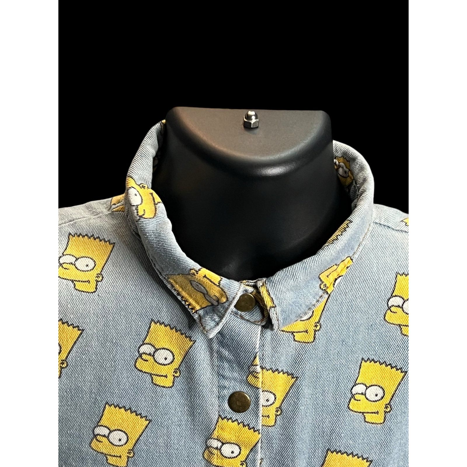 The Simpsons Vintage 90s Bart Simpson Denim Jacket - All Woman’s Jacket Size M / US 6-8 / IT 42-44 - 3 Thumbnail