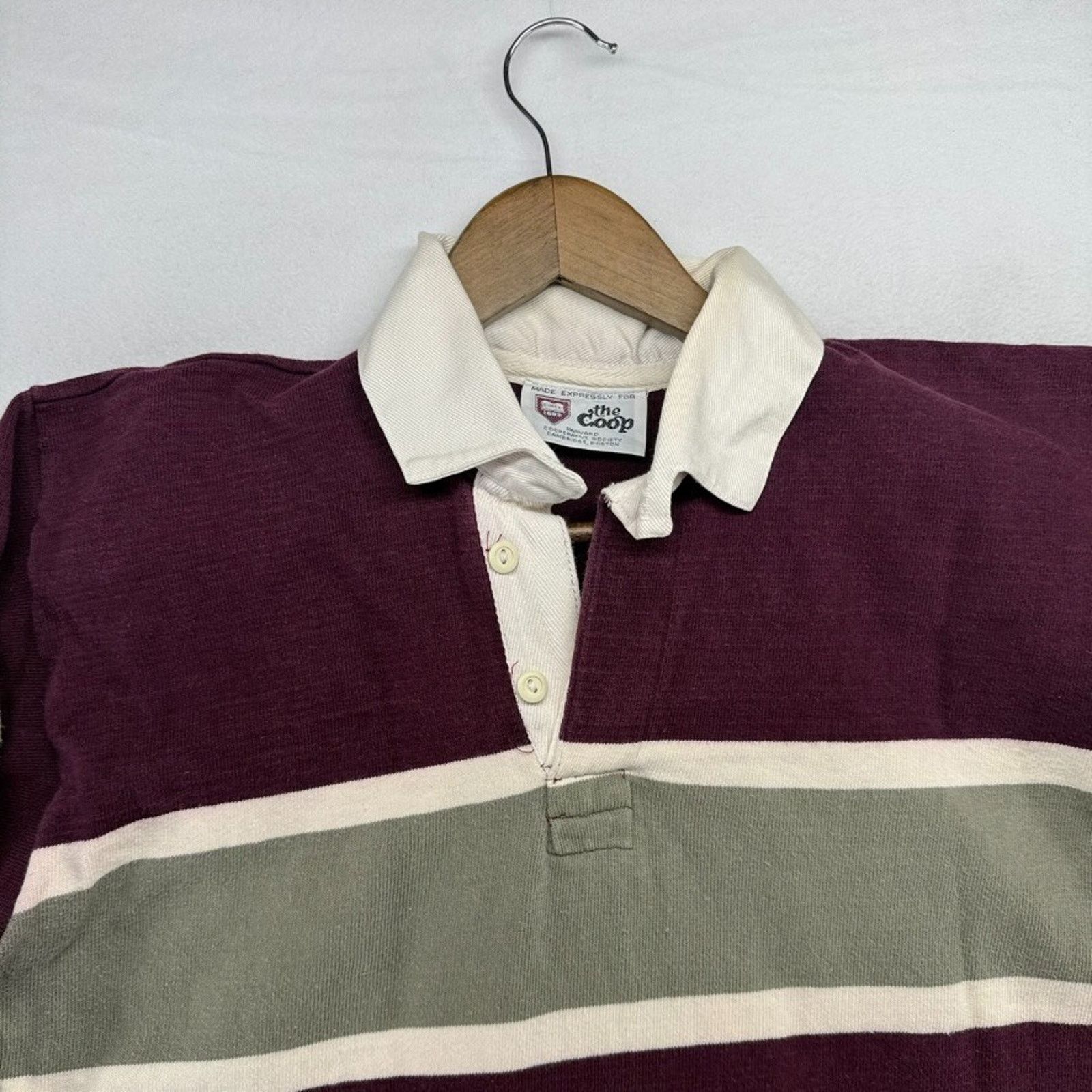 Other Vintage Harvard Rugby Shirt Medium Crimson Thick Coop 80s Size US M / EU 48-50 / 2 - 2 Thumbnail