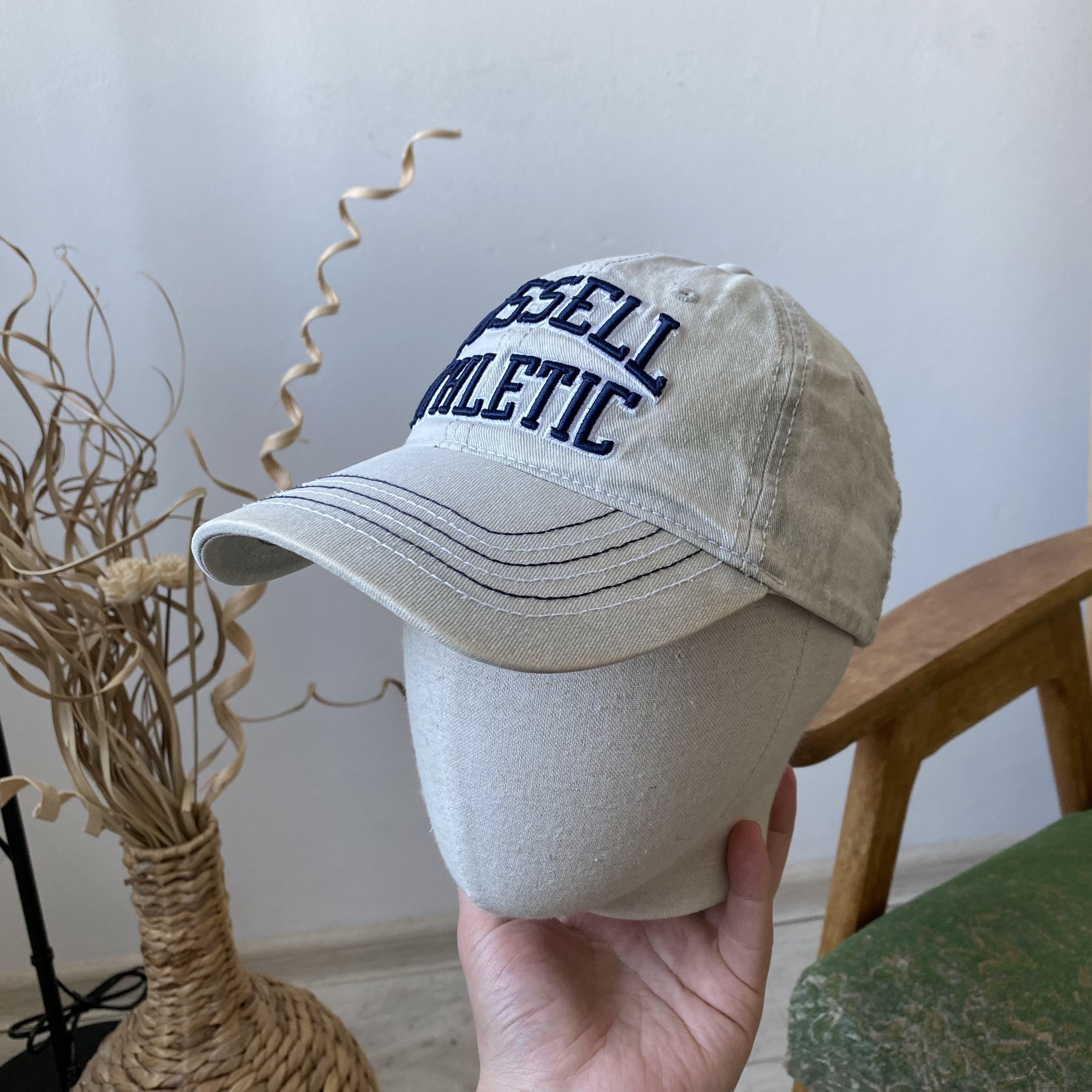 Russell Athletic 🧢 Vintage Faded Russell Athletic cap Big logo Dad hat Size ONE SIZE - 1 Thumbnail