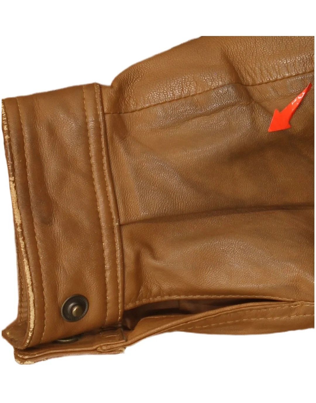 Other Vintage Brown Real Leather Bomber Jacket - Size Large EU 50 Size US L / EU 52-54 / 3 - 3 Thumbnail