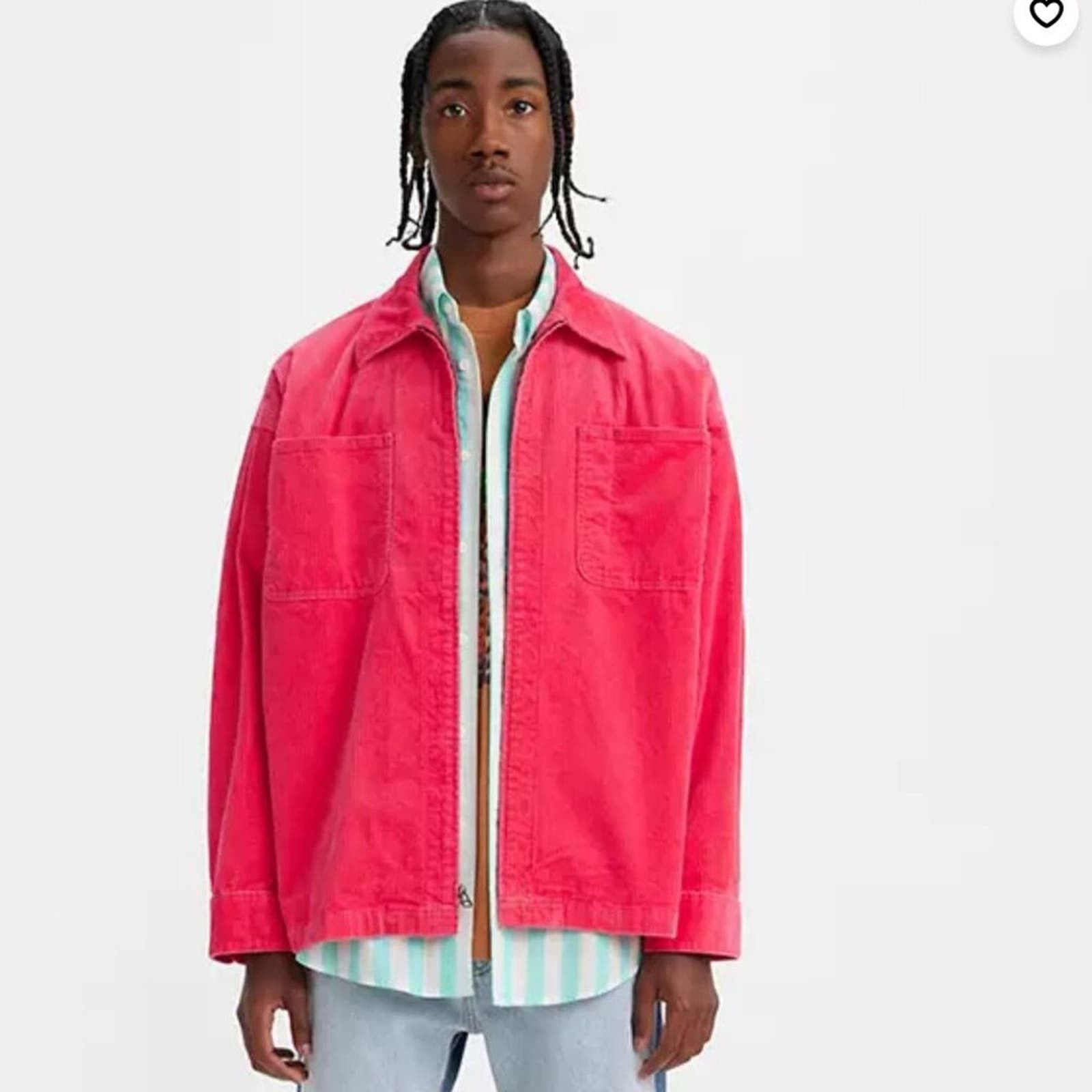 image of Levis NWT Levi's Skate Corduroy Coat In Raspberry Red, Men's (Size Medium)