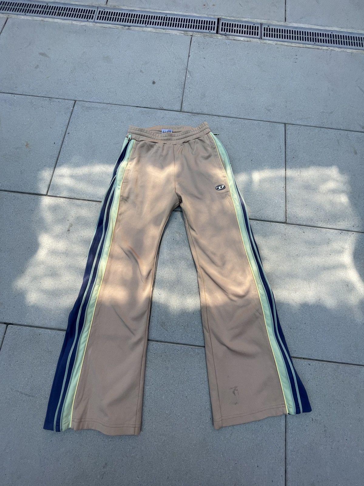 Diesel Diesel P-Zampock sidezip flare trackpants | Grailed