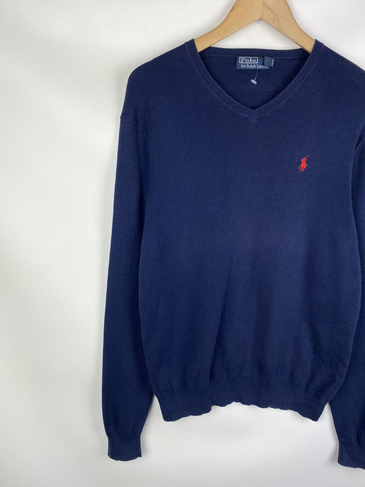 Vintage Polo by Ralph Lauren vintage men’s cotton sweater pullover Size US M / EU 48-50 / 2 - 2 Thumbnail