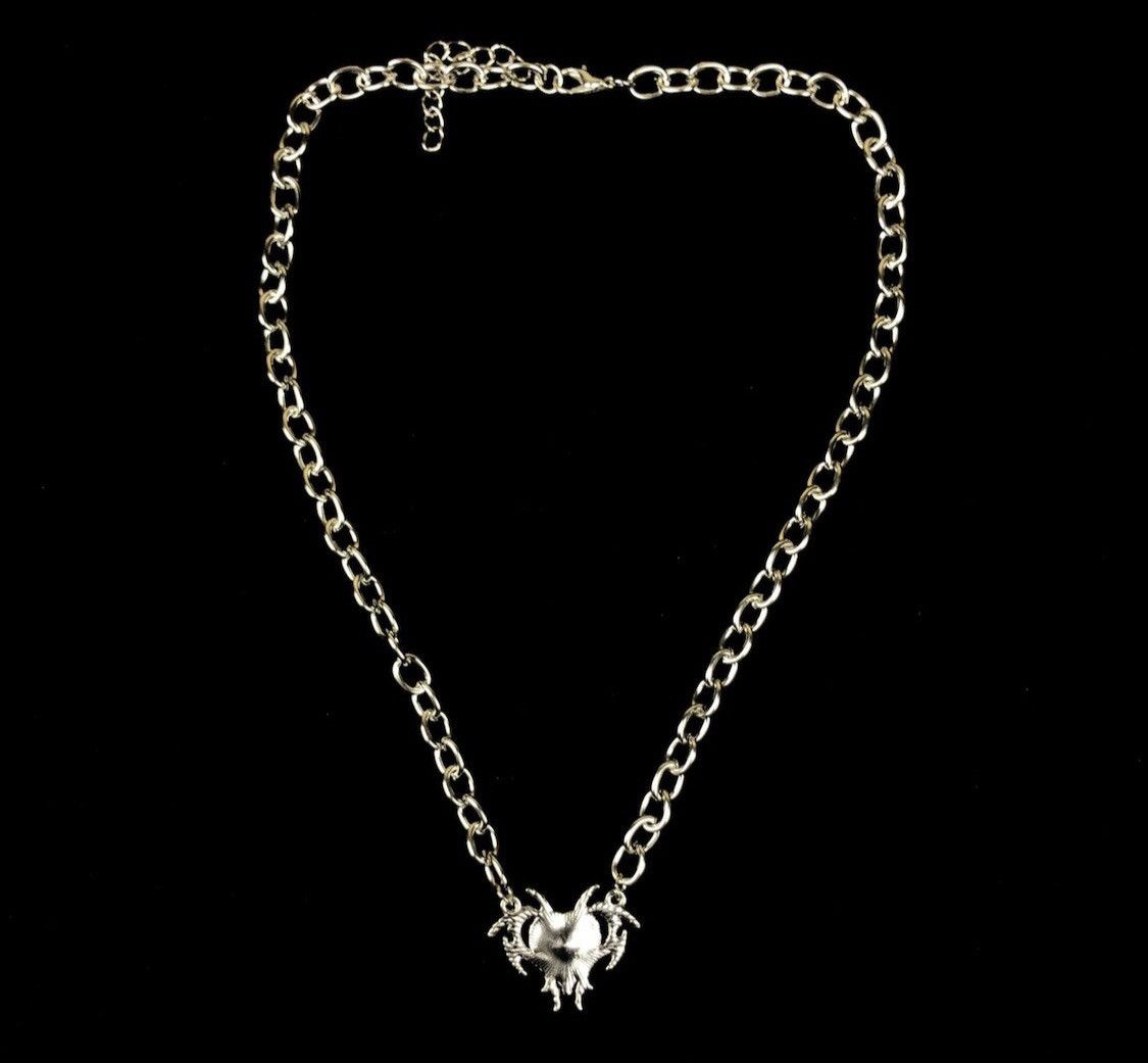 Jewelry Crystal Heart Chain Necklace Size ONE SIZE - 5 Thumbnail