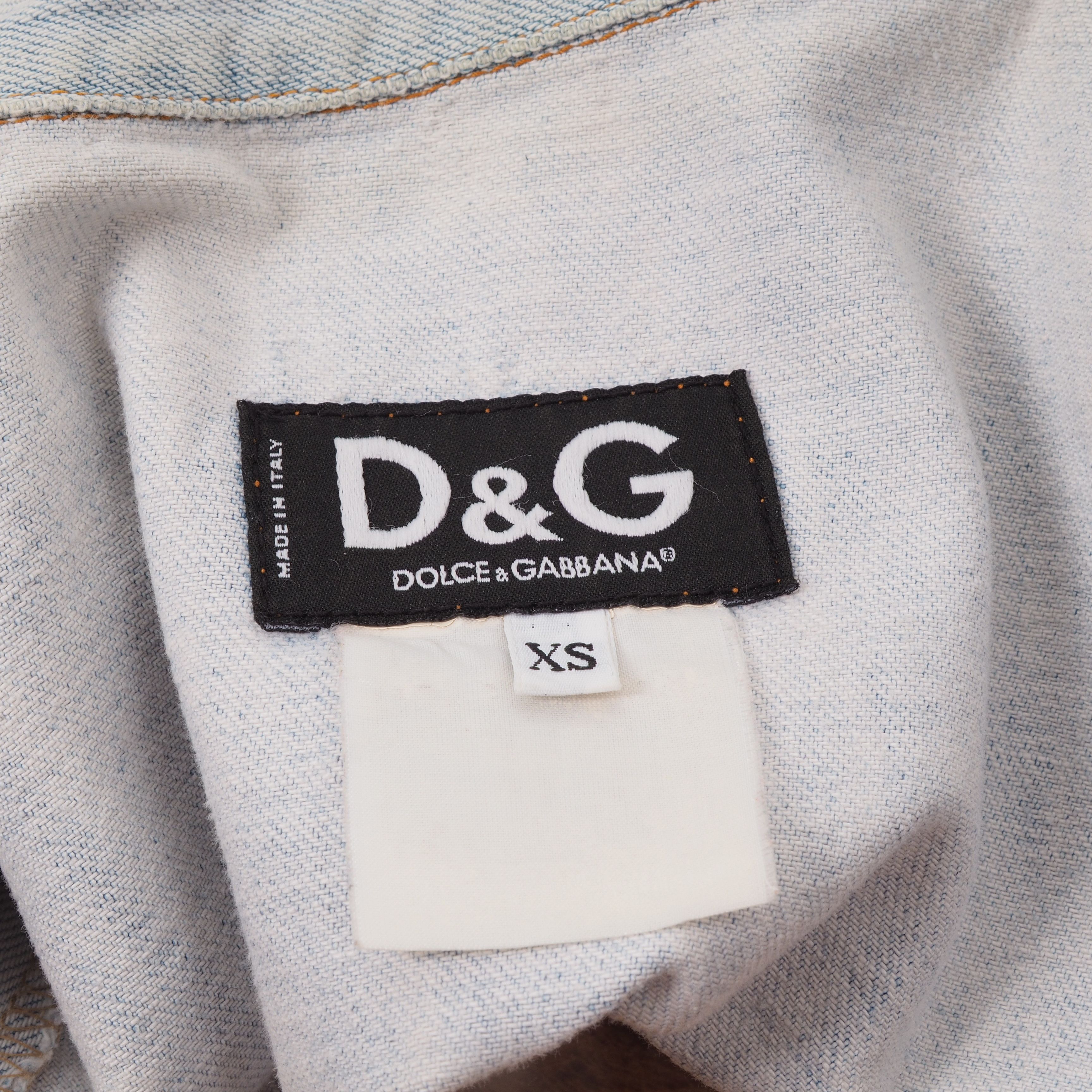 Dolce & Gabbana Dolce&Gabbana Vintage Washed Blue Distress Denim Zip Vest Size XS / US 0-2 / IT 36-38 - 9 Thumbnail