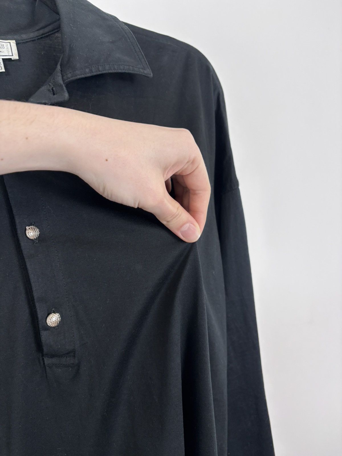 Versus Versace Vintage Gianni Versace Versus Men’s Long Sleeve Polo Shirt Size US L / EU 52-54 / 3 - 8 Thumbnail