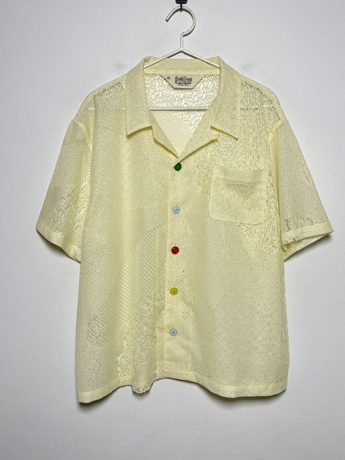 Brain Dead ENGINEERED MESH SHORT SLEEVE BUTTON UP Size US L / EU 52-54 / 3 - 6 Thumbnail