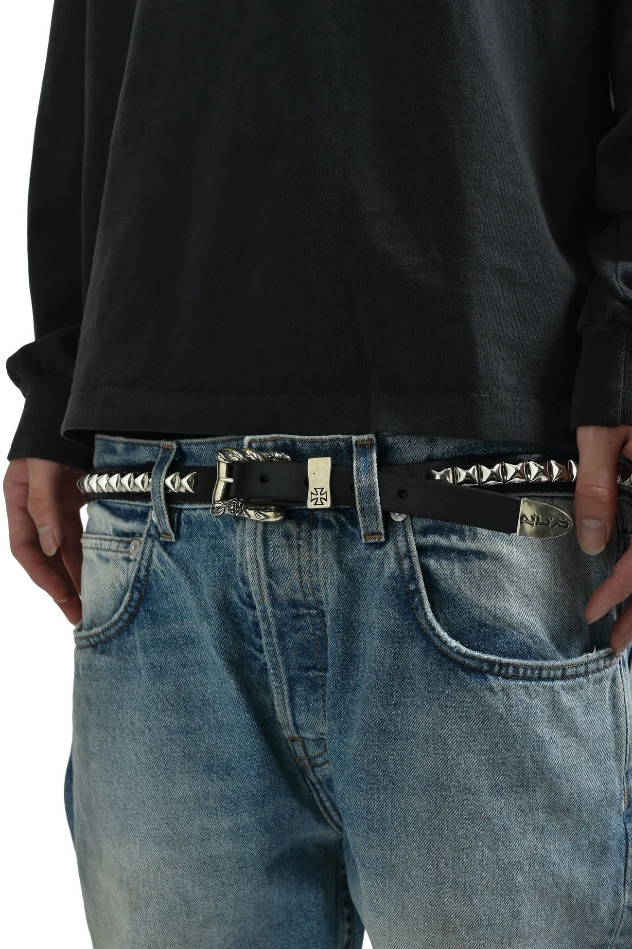 即日発送ERD ENFANTS RICHES DÉPRIMÉS ベルト ブラック ENFANTS RICHES DEPRIMES - ERD STUD BELT Belt | cherry online