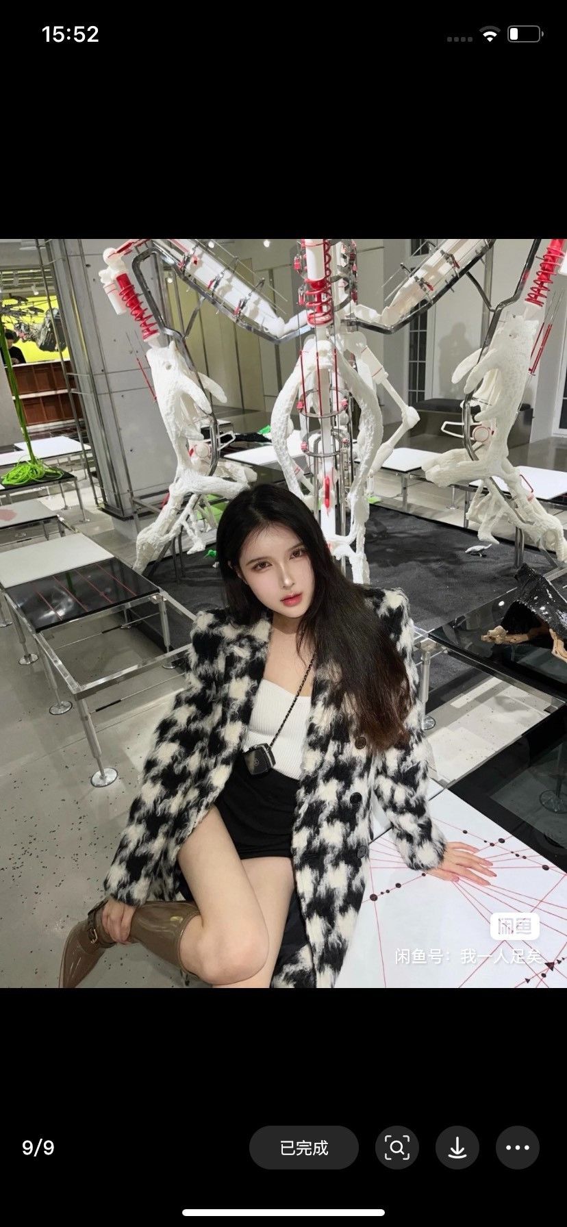 Saint Laurent Paris Saint laurent Houndstooth coat 2501-Nextarrow Size US S / EU 44-46 / 1 - 6 Thumbnail