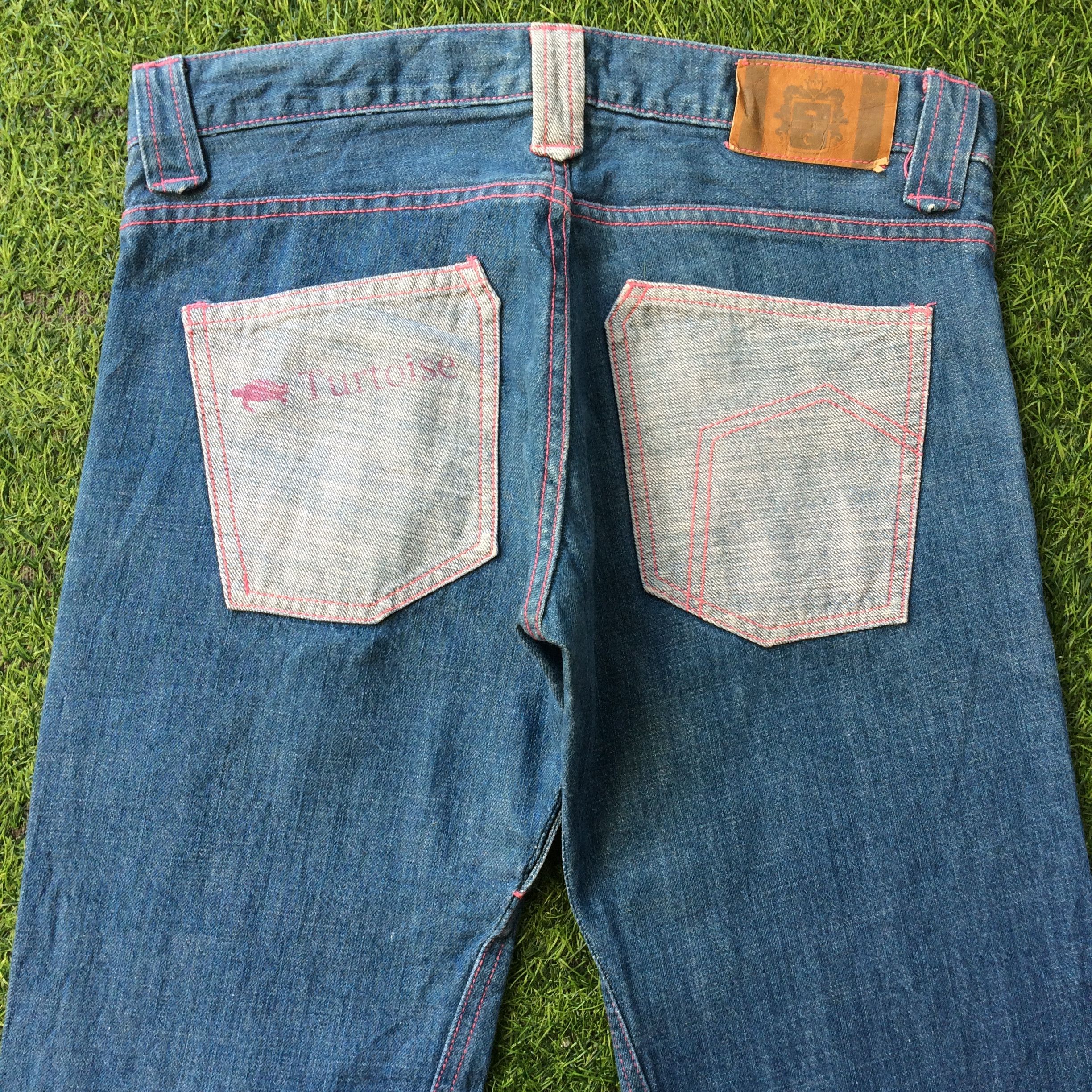 Japanese Brand Japanese Contrast Pocket Bootcut Jeans #D-517 Size US 29 - 4 Thumbnail