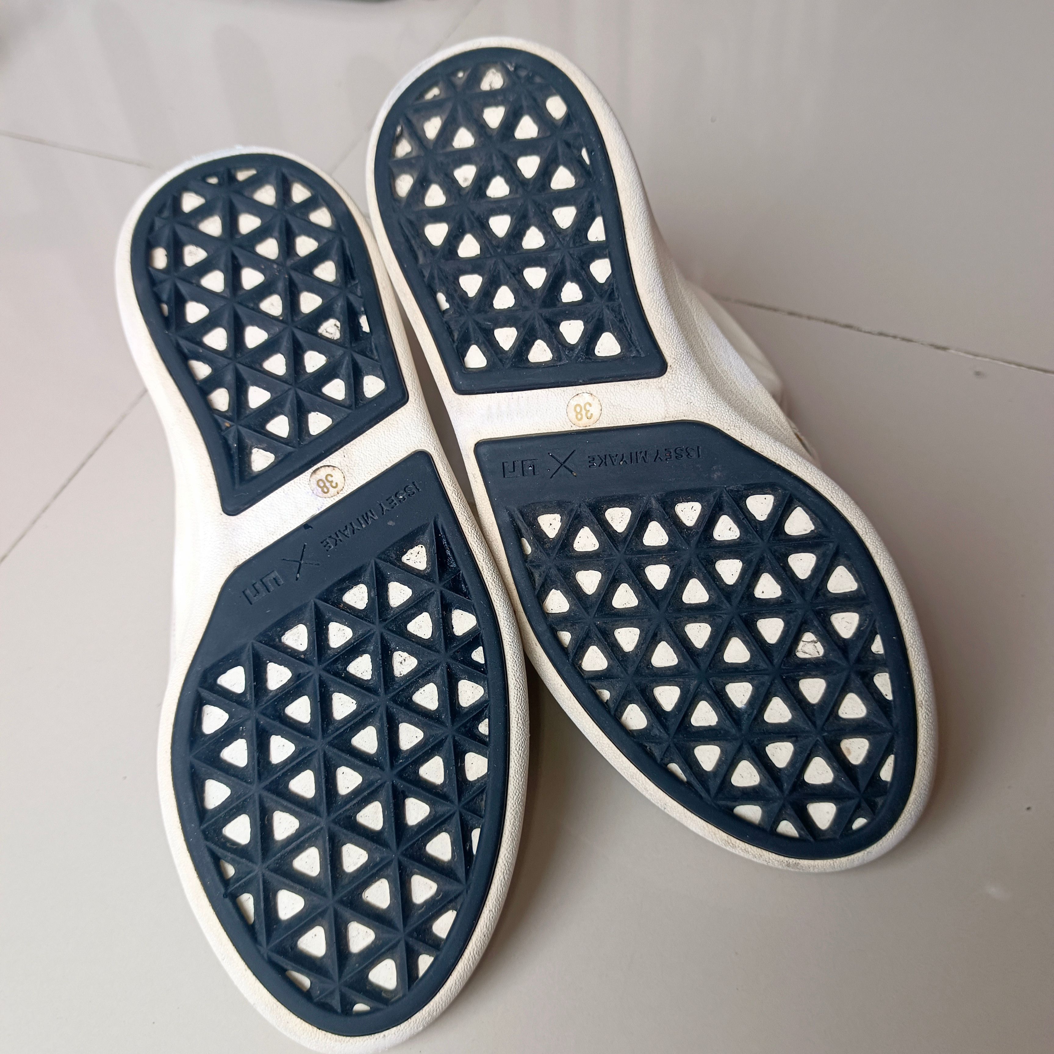 Issey Miyake × UNITED NUDE Issey Miyake x United Nude Flux White Leather Sneakers Size US 8 / IT 38 - 4 Thumbnail