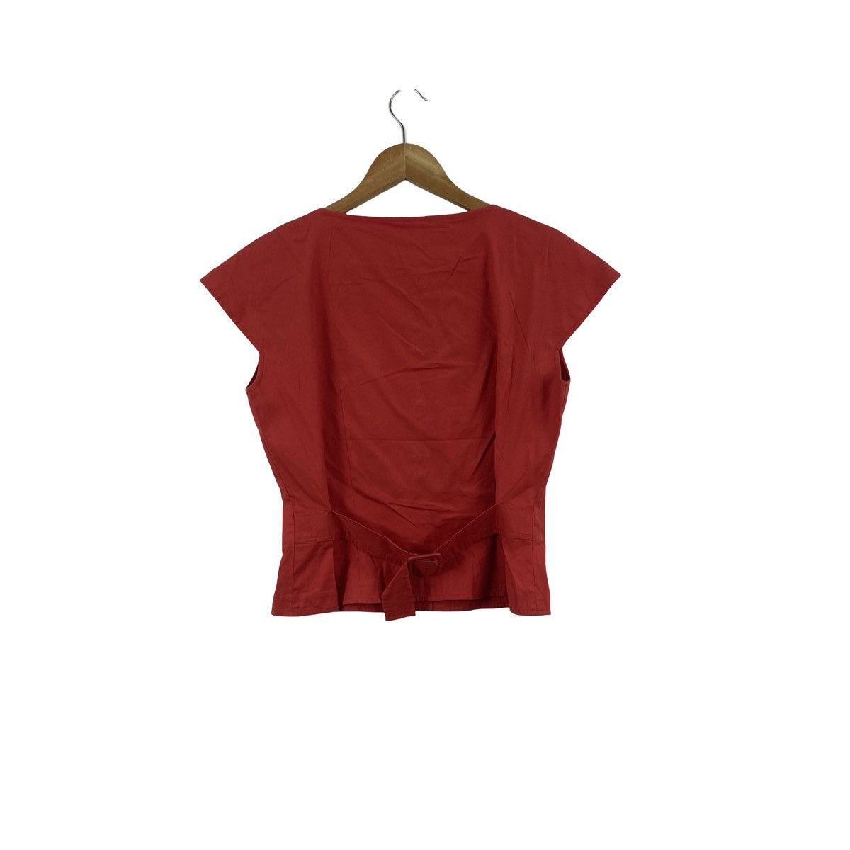 Chloe MISS CHLOE Button Up Cap Sleeve Cropped Blouse Size S / US 4 / IT 40 - 7 Thumbnail