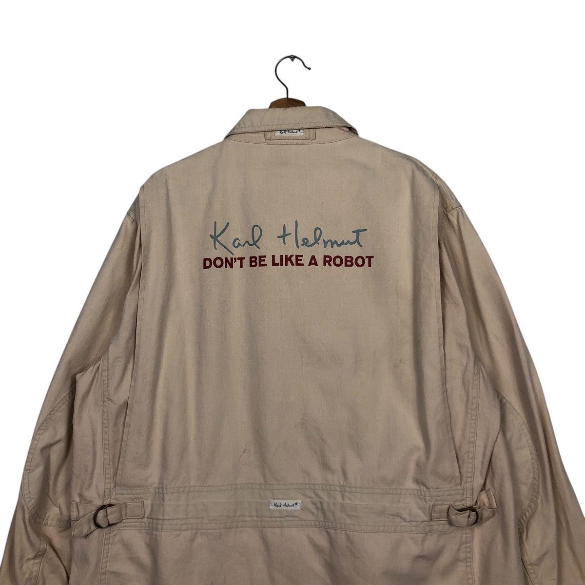 Japanese Brand × Karl Helmut 📌Vintage Chore Worker Jacket Karl Helmut Big Logo Lining Size US L / EU 52-54 / 3 - 10 Thumbnail
