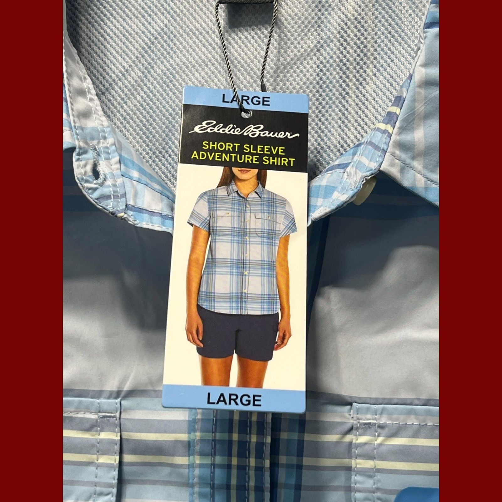 Other Eddie Bauer - Women's Moisture Wicking Short Sleeve Shirt - Size L / US 10 / IT 46 - 17 Thumbnail