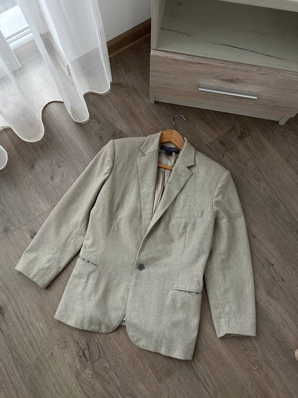 Polo Ralph Lauren × Vintage Vintage Polo Ralph Lauren Merino Wool Women’s White Blazer Size M / US 6-8 / IT 42-44 - 3 Thumbnail
