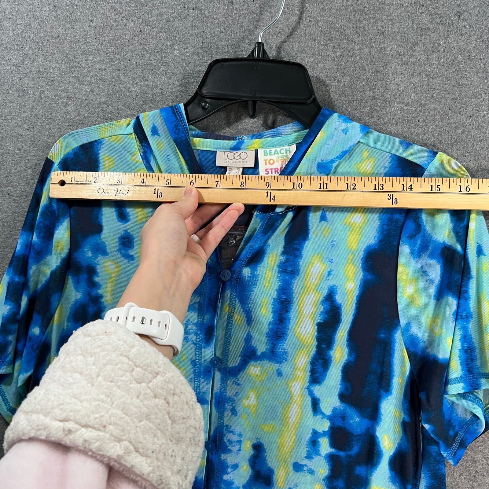 Other LOGO by Lori Goldstein Beach to Street Printed Mesh Duste Size XS / US 0-2 / IT 36-38 - 6 Thumbnail