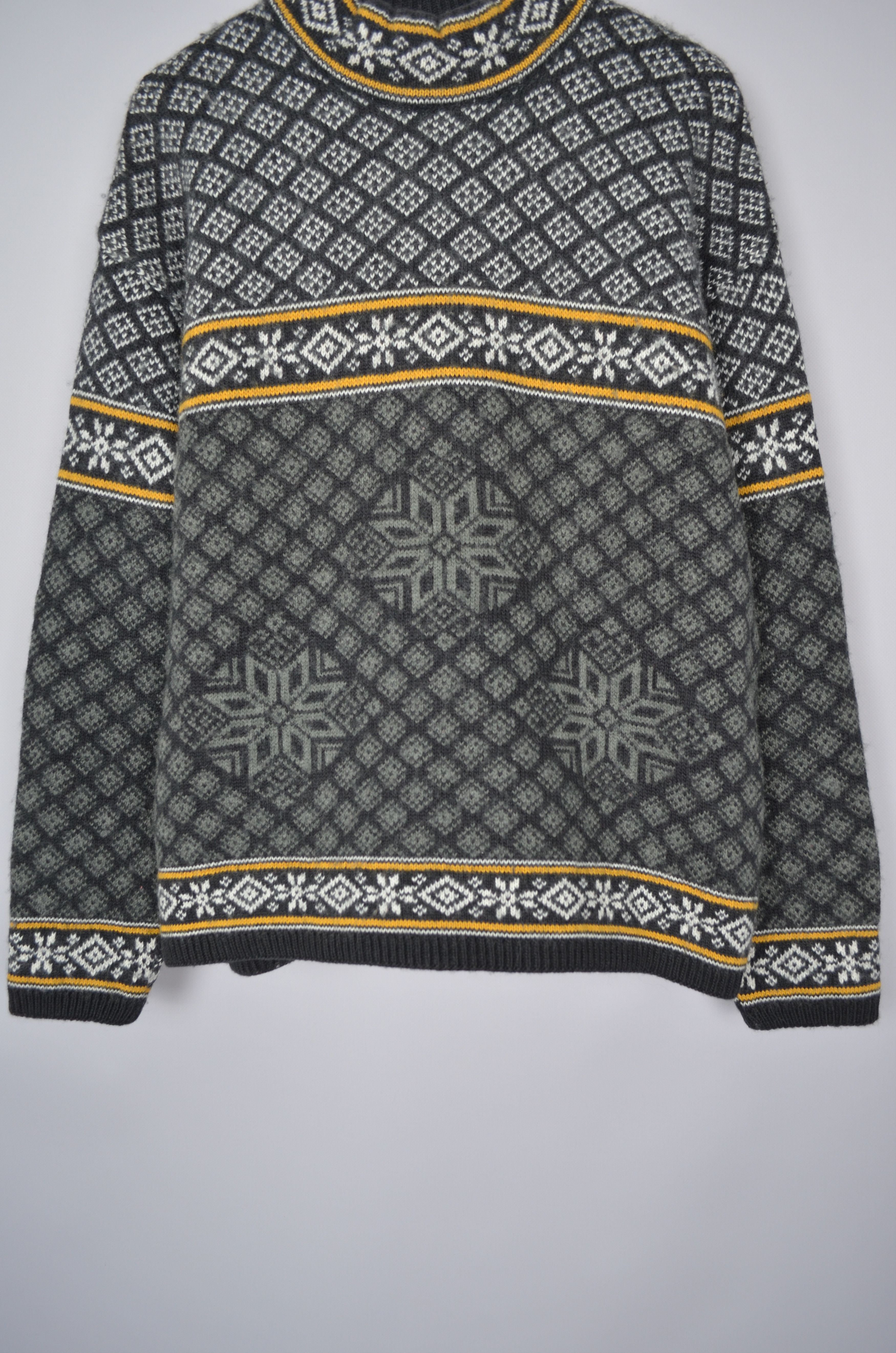 Designer Campagnolo Insulated Ski Sweater Fair Isle Wool Blend Size US XL / EU 56 / 4 - 3 Thumbnail