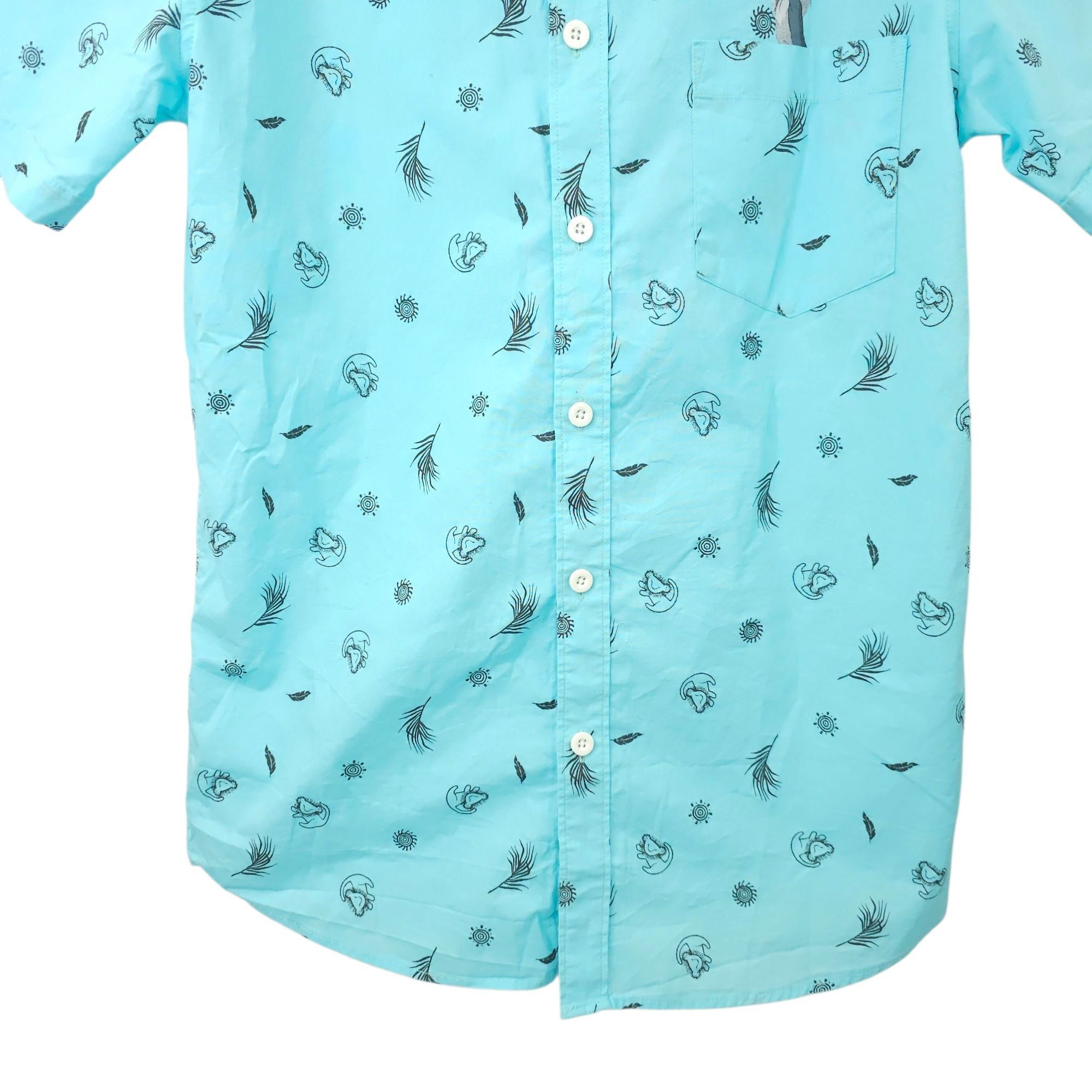 Disney Disney The Lion King Woven Button Front Shirt Adult S Simba Size US S / EU 44-46 / 1 - 9 Thumbnail