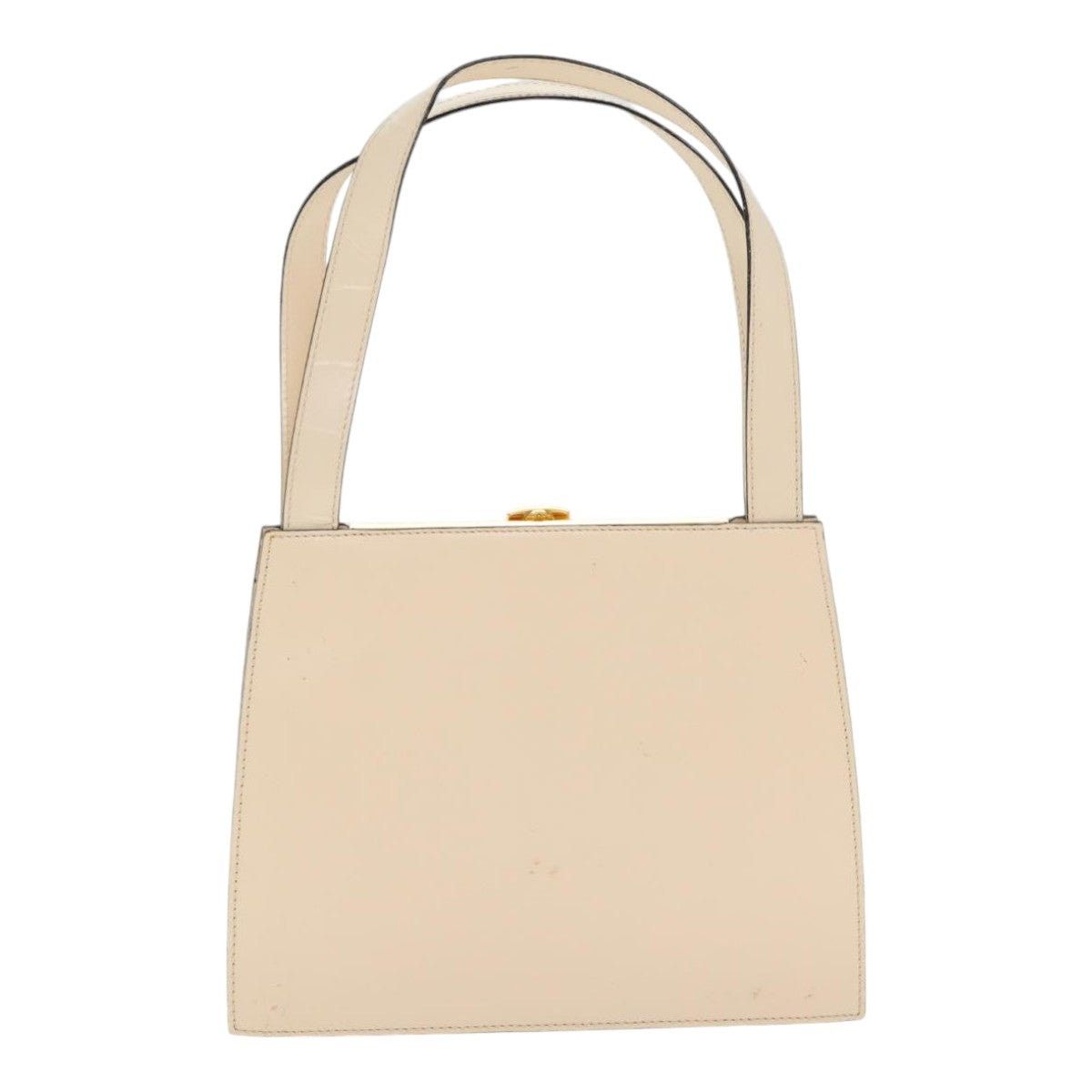 Celine CELINE Hand Bag Leather Cream Gold Size ONE SIZE - 3 Thumbnail