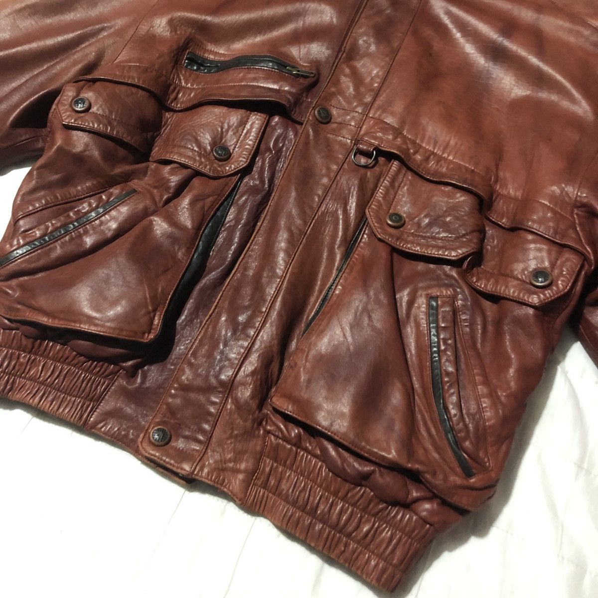 Japanese Brand Vintage Munper Leather Jackets Size US XL / EU 56 / 4 - 3 Thumbnail