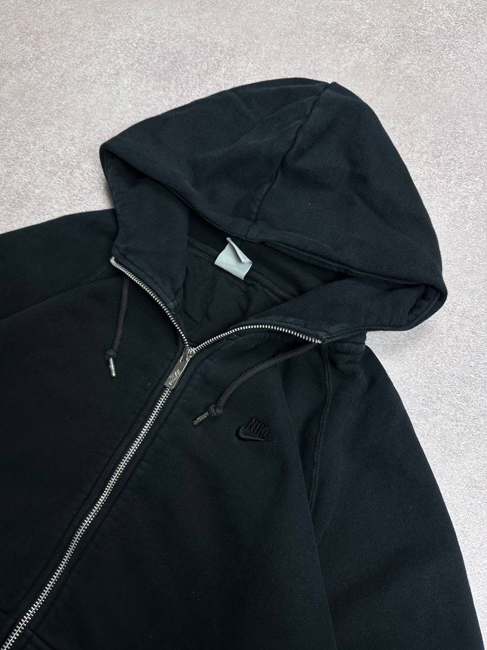 Nike Vintage Nike Swoosh Boxy Heavy Cotton Zip Hoodie Y2K L Size US L / EU 52-54 / 3 - 6 Thumbnail