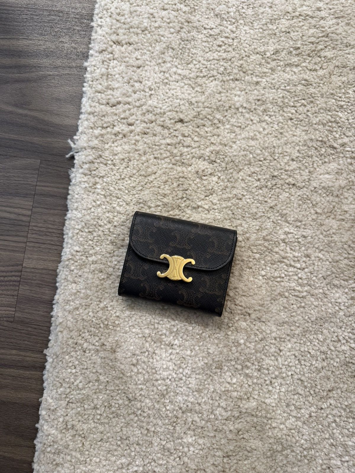 Celine CELINE Small Flap Wallet TRIOMPHE IN Triomphe Canvas Size ONE SIZE - 1 Thumbnail