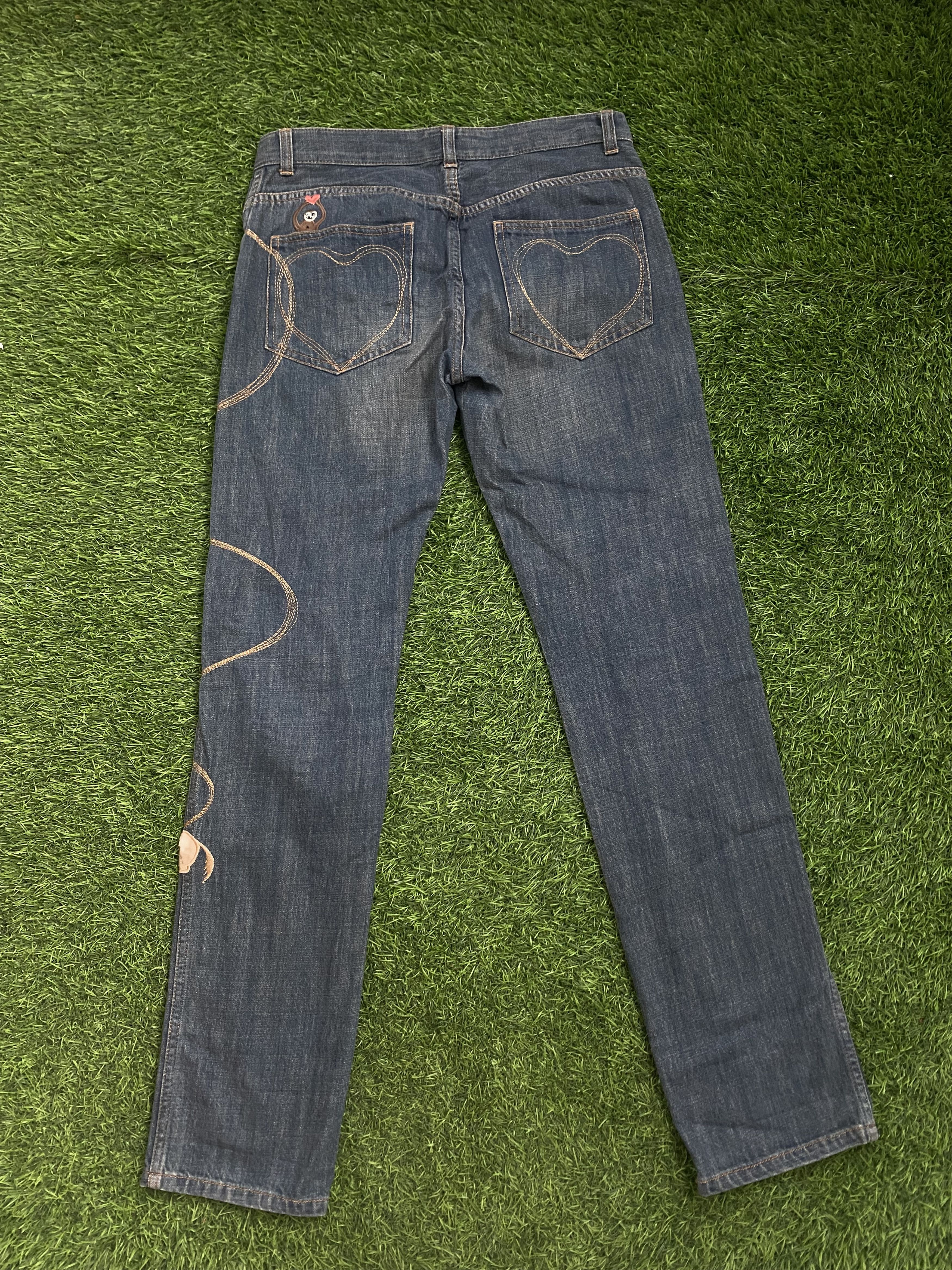 Tsumori Chisato Tsumori Chisato by Issey Miyake Animal Embordiery Denim Size 29" - 5 Thumbnail