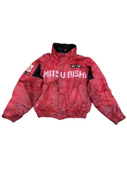 image of Racing x Vintage Mitsubishi Ralli Art Jacket in Red, Men's (Size XL)