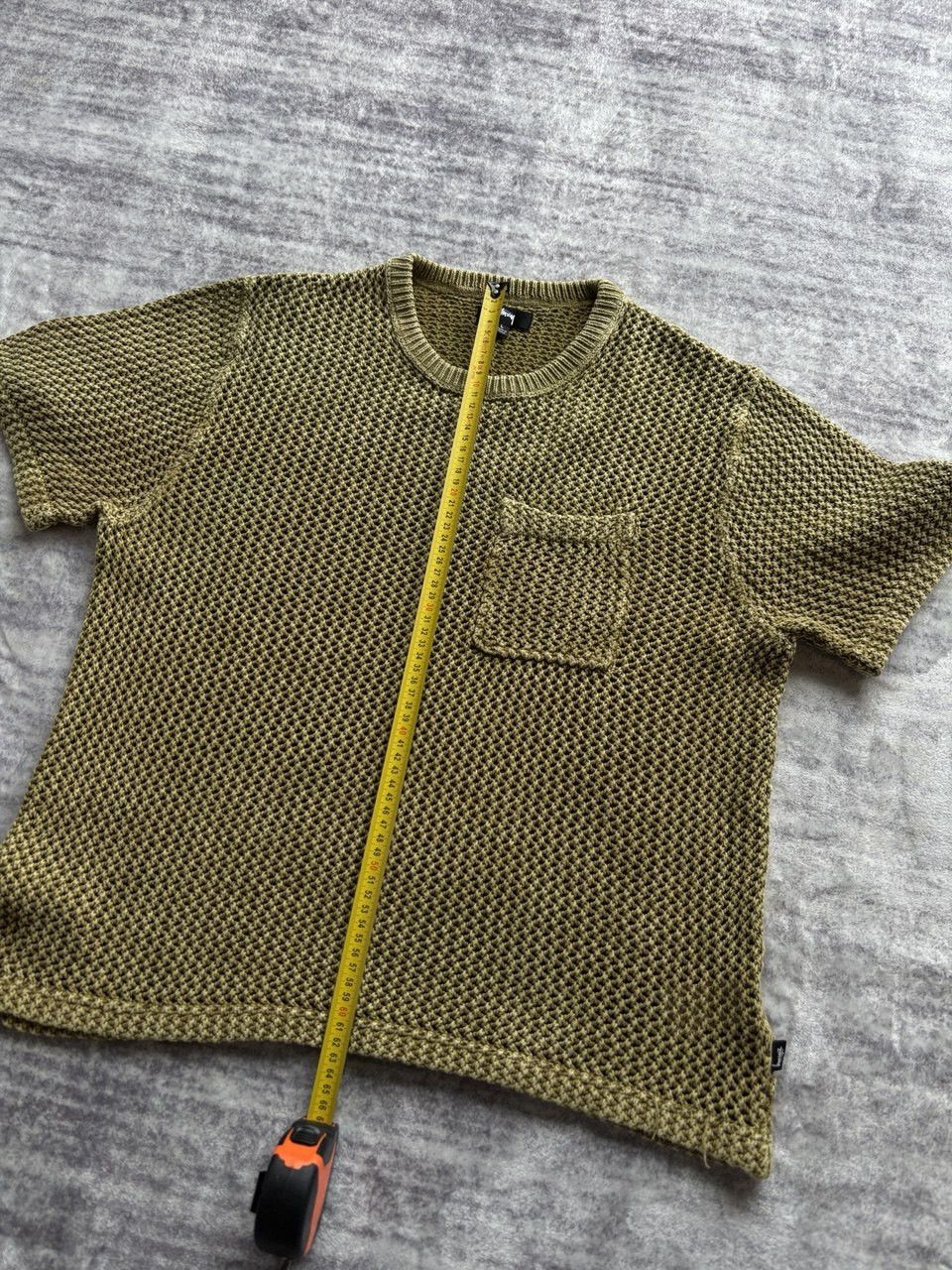 Stussy Stussy O'dyed Mesh Crew (Khaki) Size US L / EU 52-54 / 3 - 13 Thumbnail