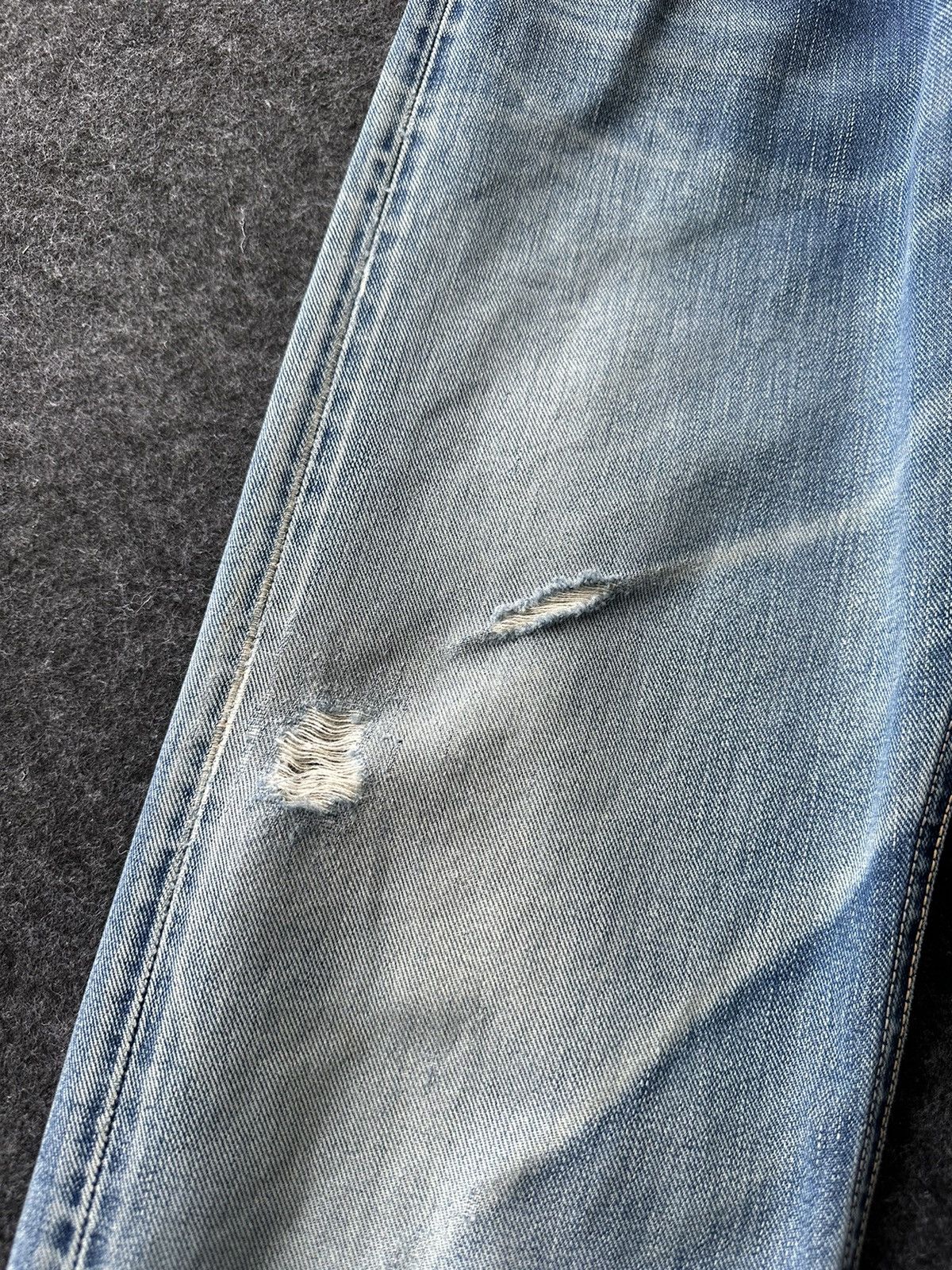 Lee Vintage Rare 50s Lee 101 Half Selvedge Denim 29x34 D444 Size US 29 - 12 Thumbnail