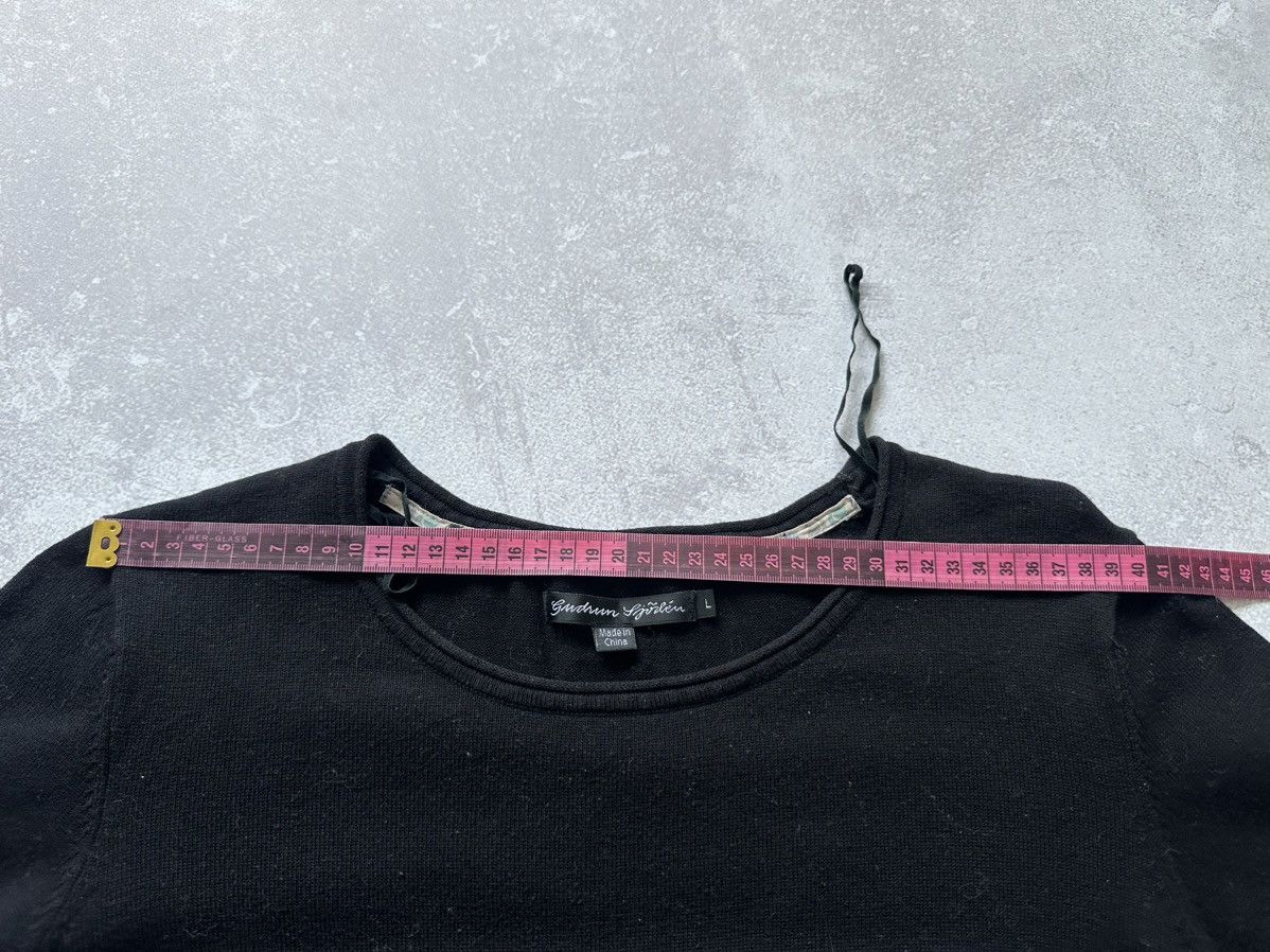 Gudrun Sjoden GUDRUN SJODEN Black Long Sleeve Lagenlook A-Line Sweater Size L / US 10 / IT 46 - 8 Thumbnail