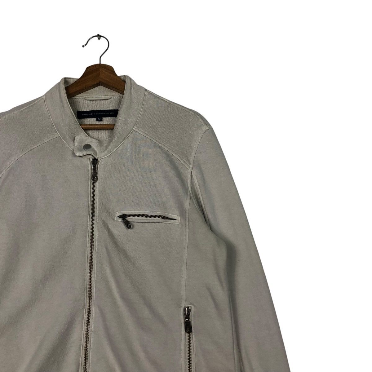 Issey Miyake 🔥VINTAGE CROPPED BIKER JACKET FRENCH CONNECTION BONDAGE Size US M / EU 48-50 / 2 - 6 Thumbnail
