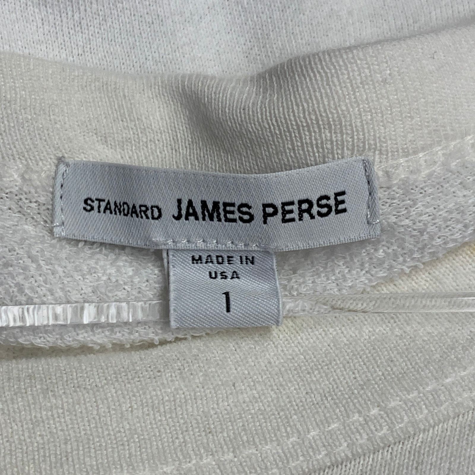 James Perse JAMES PERSE Size S White Cotton Crew Neck Sweatshirt Size US S / EU 44-46 / 1 - 8 Thumbnail