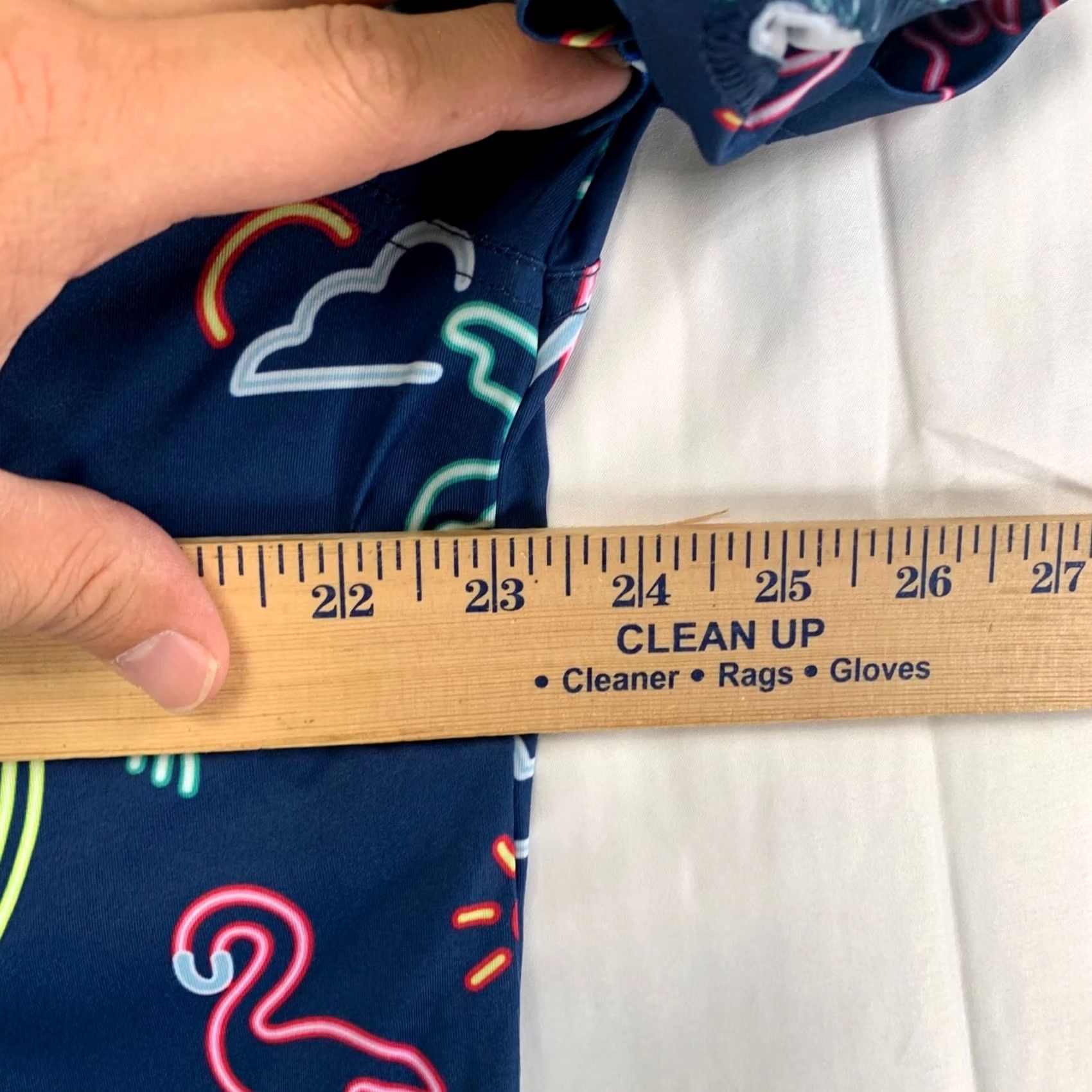 Chubbies Chubbies Polo Shirt Men Large Navy Blue Flamingo Palm Tree Tropical Stretch Size US L / EU 52-54 / 3 - 7 Thumbnail