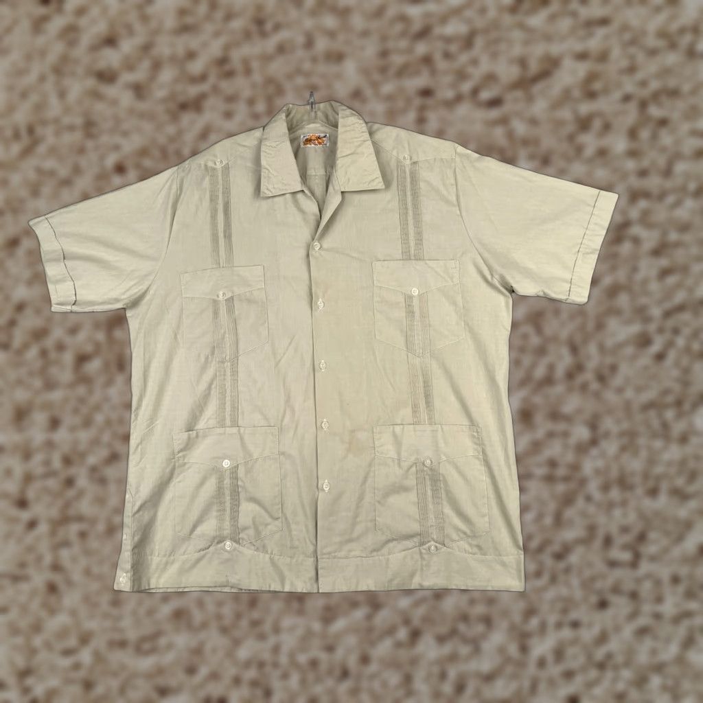 Vintage Maya Real Kukulan Shirt Adult XL Green 4 Pocket Polyester Blend Button-Up Short Sleeve Hawaiian Aloha Beach Vacation Resort Mens Size US XL / EU 56 / 4 - 1 Thumbnail