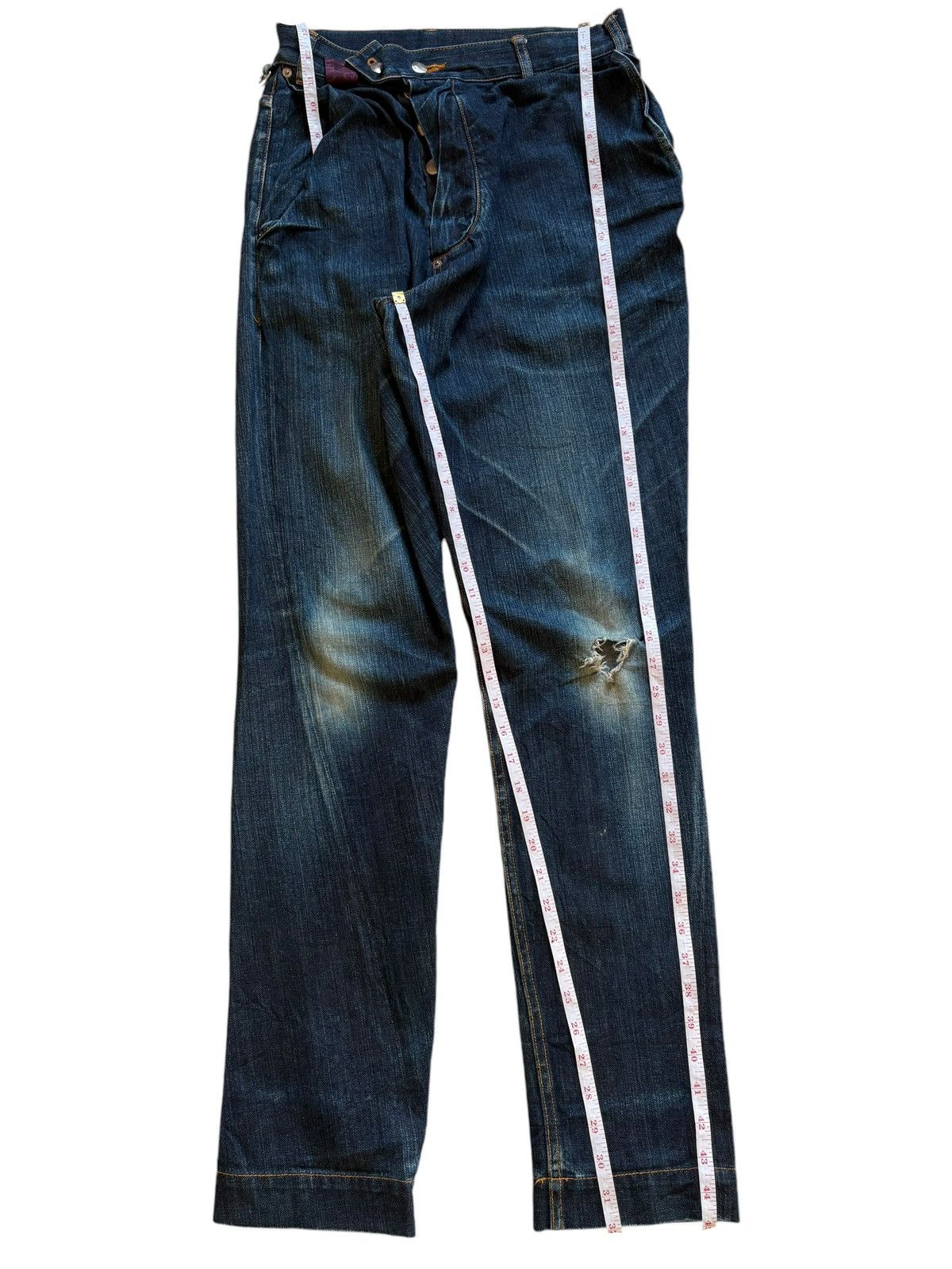 Vivienne Westwood Vivienne Westwood Asymmetric Drunken Alcoholic Jeans Size US 29 - 14 Thumbnail