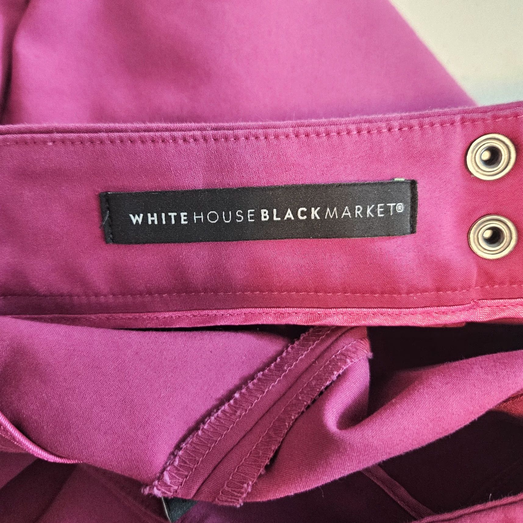 White House Black Market White House Black Market Bermuda Short Womens 12" Sz 2 Mid Rise Pink Solid Cotton Blend Zip Flat Front Size 26" / US 2 / IT 38 - 5 Thumbnail