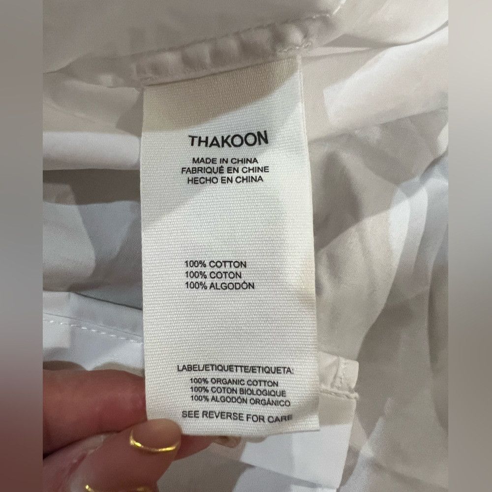 THAKOON Thakoon White Smocked Shirt Maxi Dress NWT Size 6 Long Slee Size M / US 6-8 / IT 42-44 - 8 Thumbnail