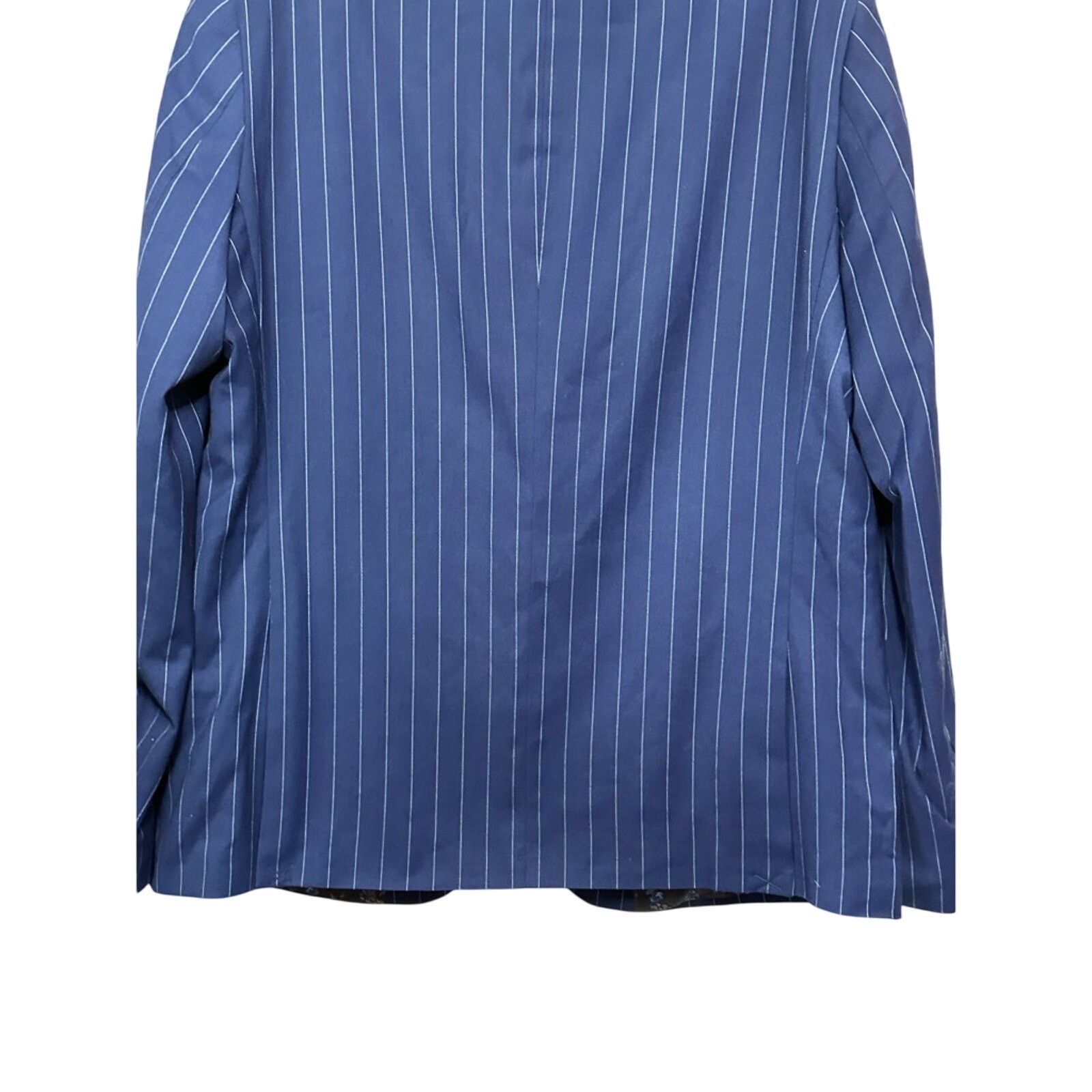 Other Soul Of London Stripe Two-Button Blazer Blue Men’s 46R NWOT Size 46R - 6 Thumbnail