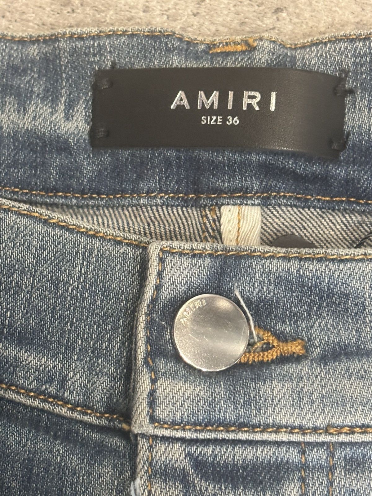Amiri AMIRI CAMO BONES DENIM PANTS SIZE 36 Size US 36 / EU 52 - 7 Thumbnail