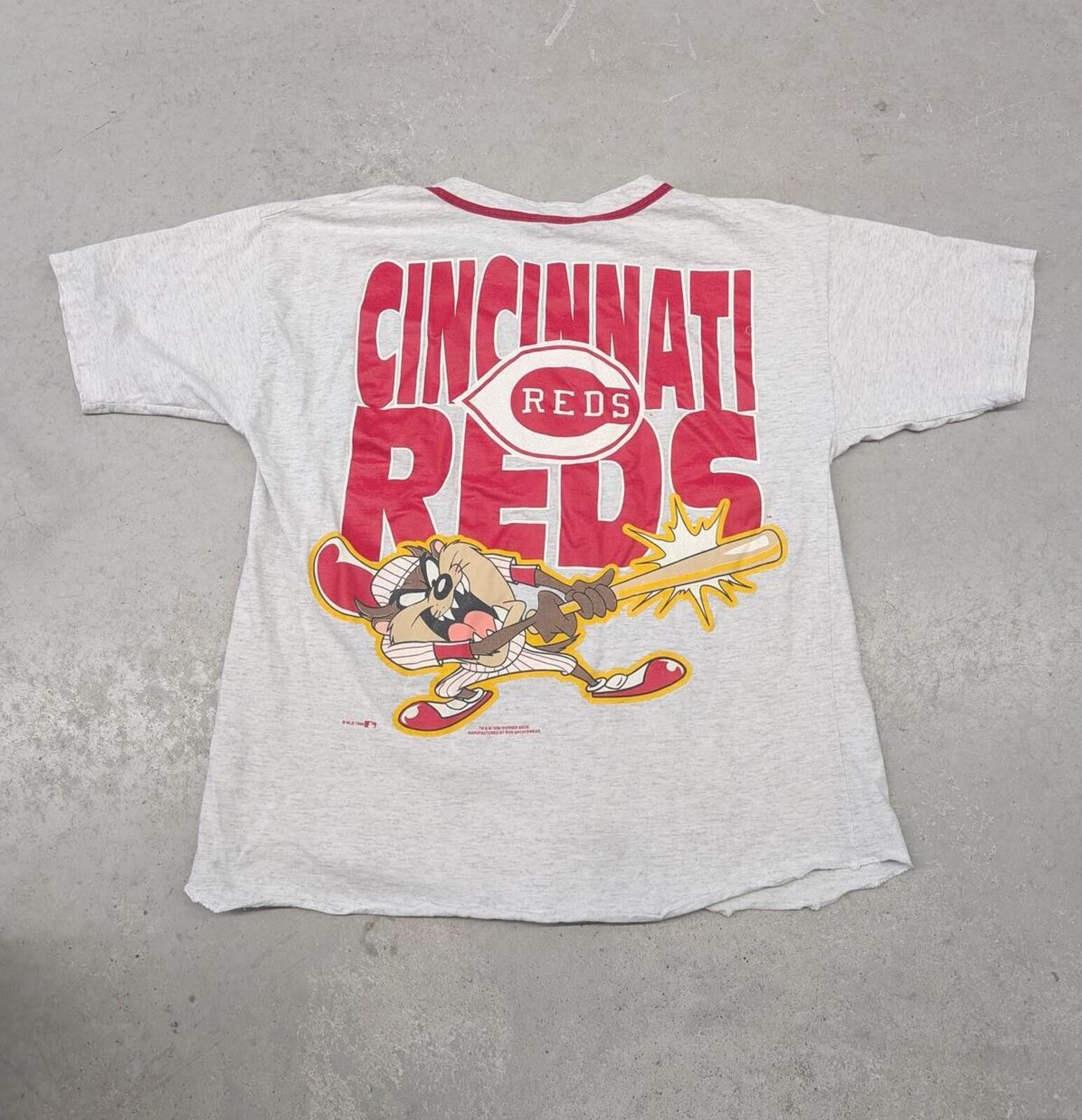 Other Vintage 90s Cincinnati Reds Looney Tunes Taz MLB Jersey Size US XL / EU 56 / 4 - 1 Thumbnail