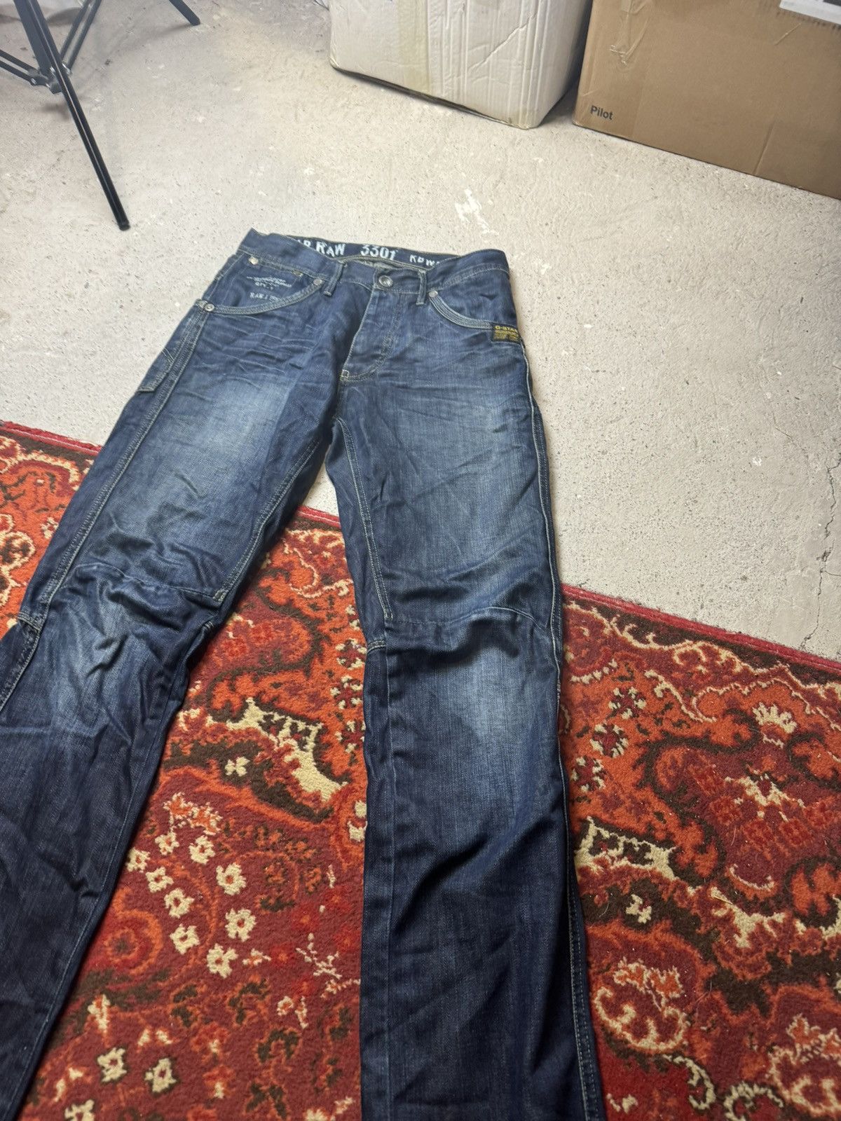 G-Star × Vintage Vintage Y2K G Star Raw 3301 KBWG Embroidered Logo Pants Size US 30 / EU 46 - 2 Thumbnail